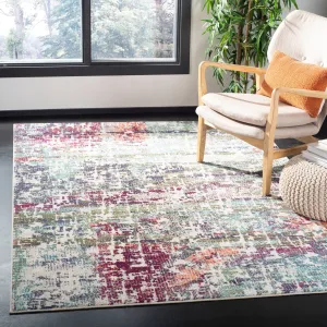 SAFAVIEH Madison Miloslava Modern Abstract Rug - Blue/Green - 5' 3 x 7' 6