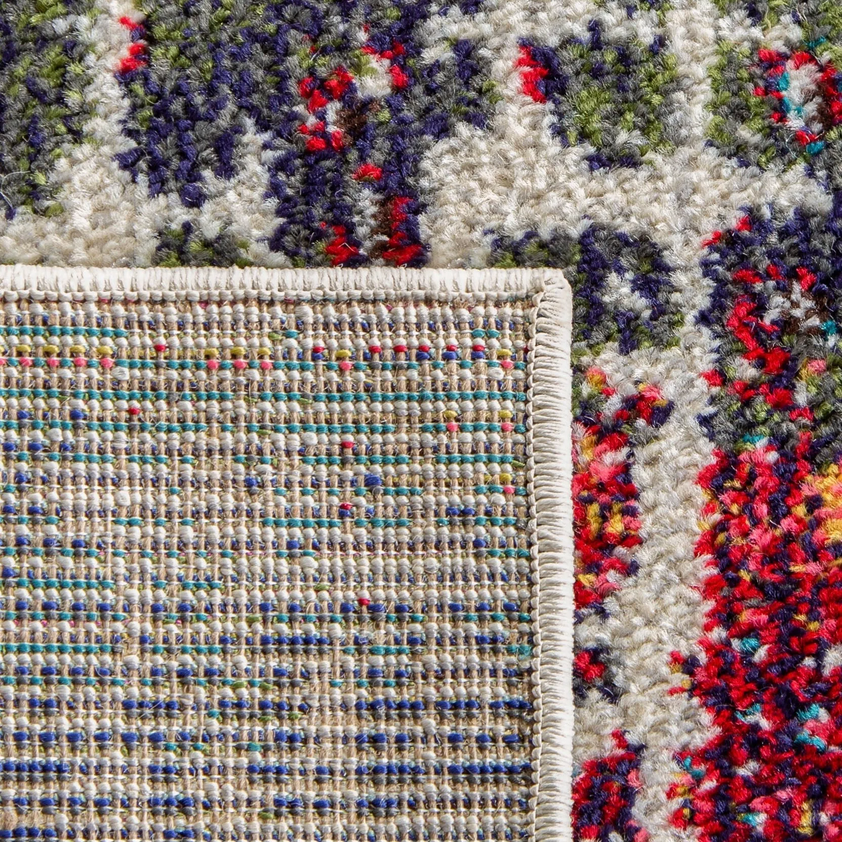 SAFAVIEH Madison Miloslava Modern Abstract Rug - Blue/Green - 5' 3 x 7' 6