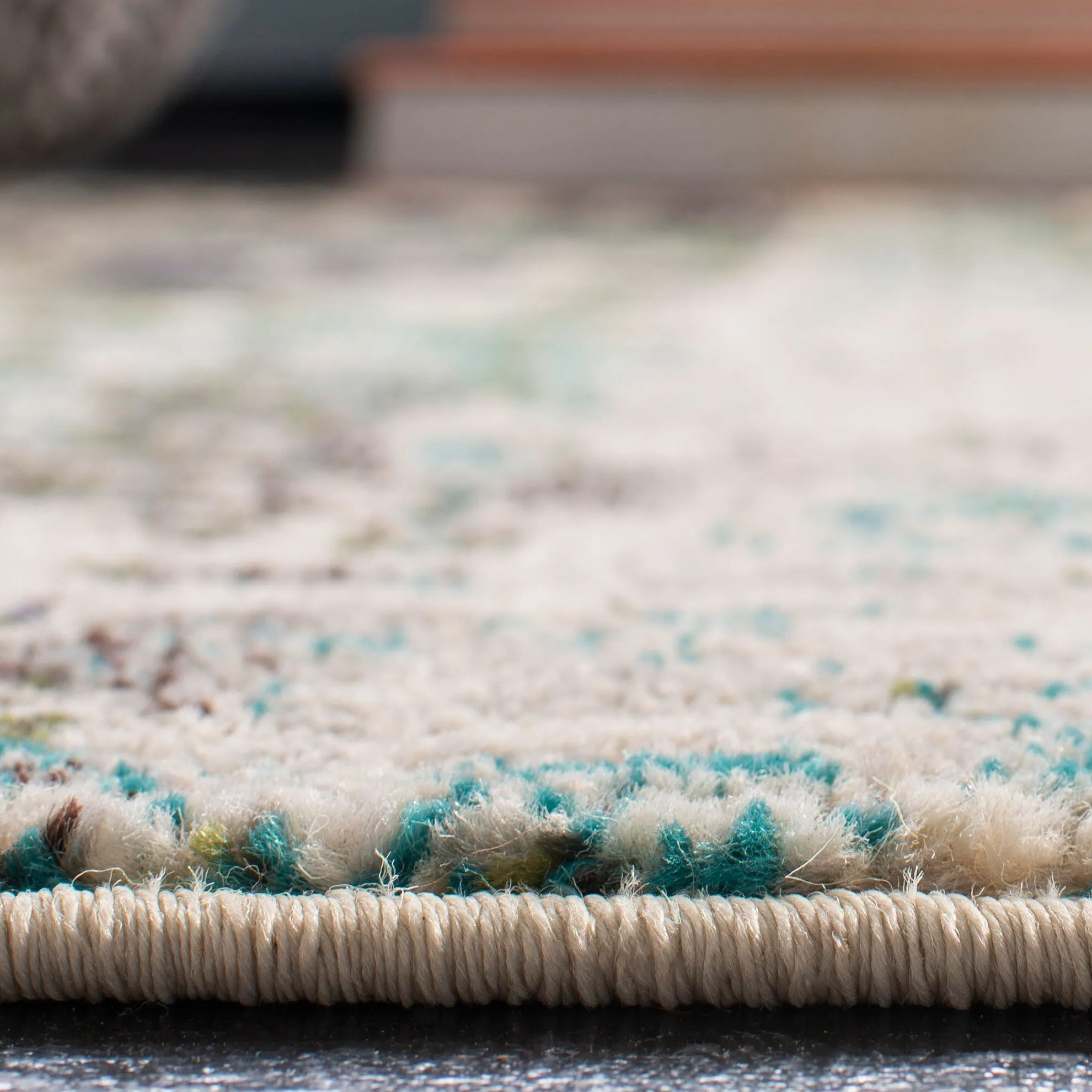 SAFAVIEH Madison Miloslava Modern Abstract Rug - Blue/Green - 5' 3 x 7' 6