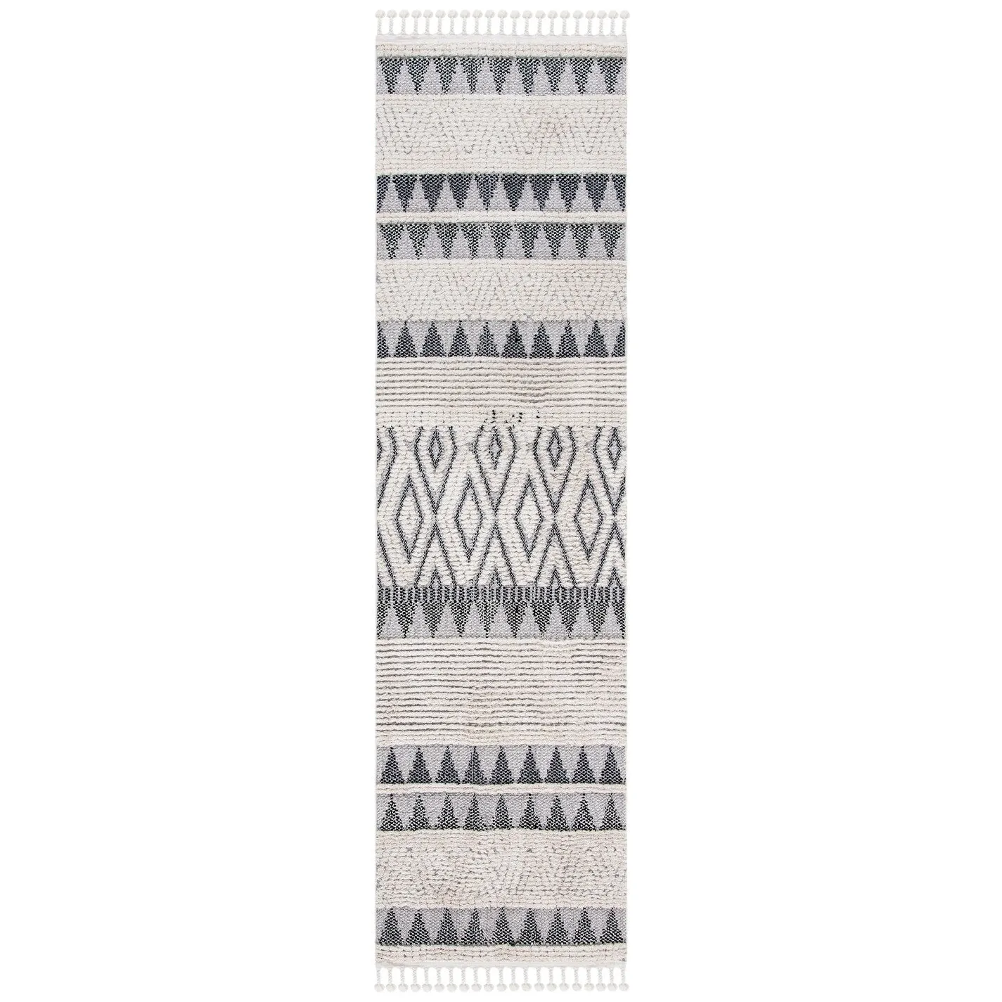 SAFAVIEH Marrakech Bohemian & Eclectic Waneta Oriental Ivory/Blue Polyester Rug
