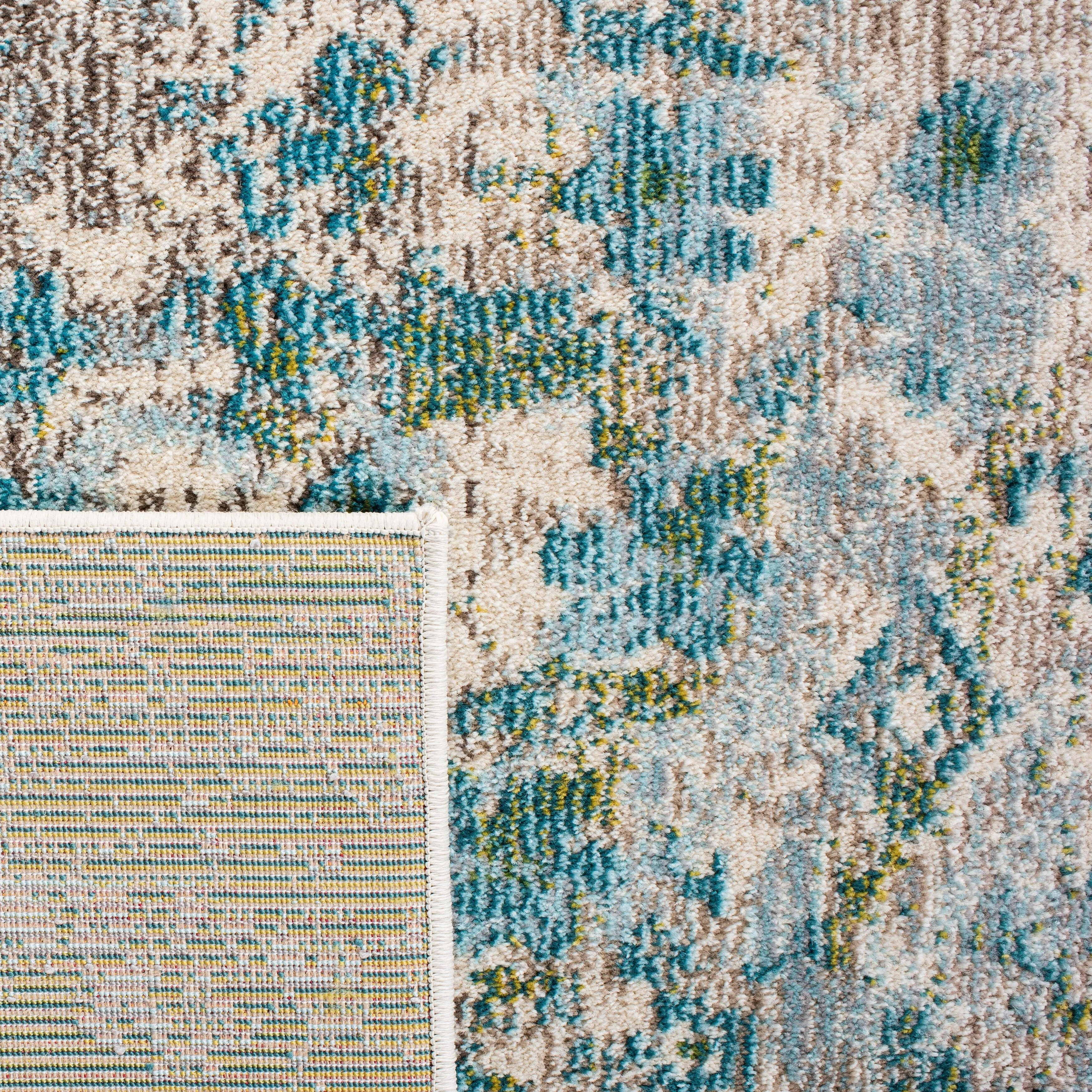 SAFAVIEH Monaco Apollo Modern Abstract Rug - Green/Turquoise - 8' x 11'