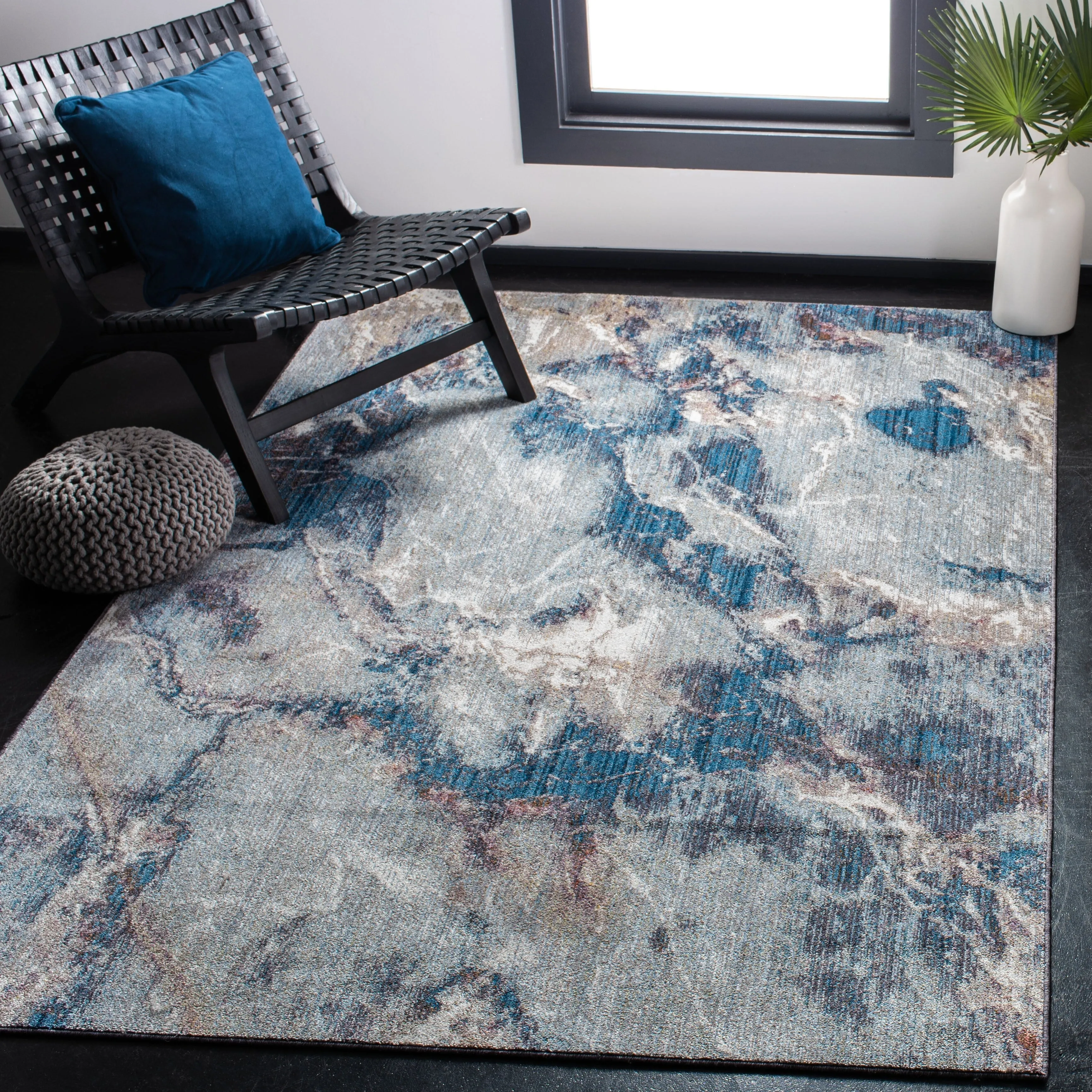 SAFAVIEH Monray Irine Modern Abstract Polyester Rug