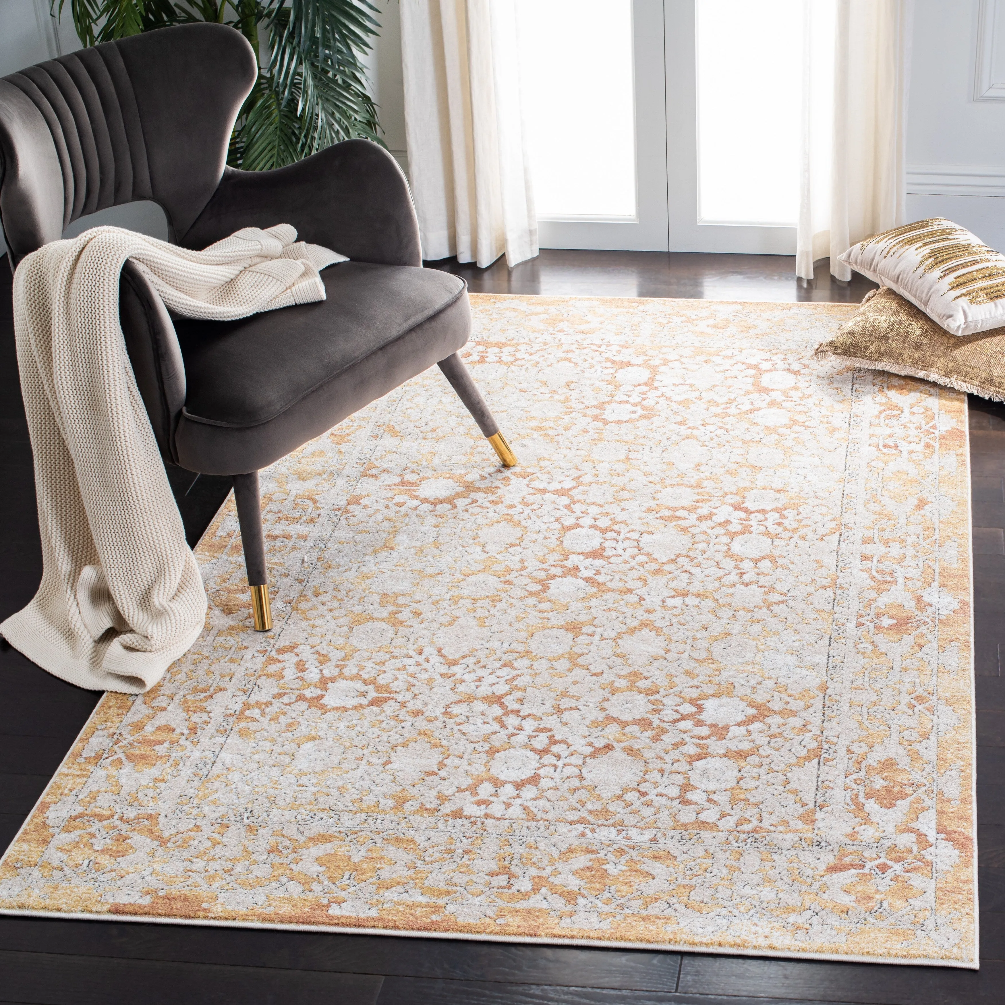 SAFAVIEH Palermo Savilla Vintage Boho Oriental Viscose Rug
