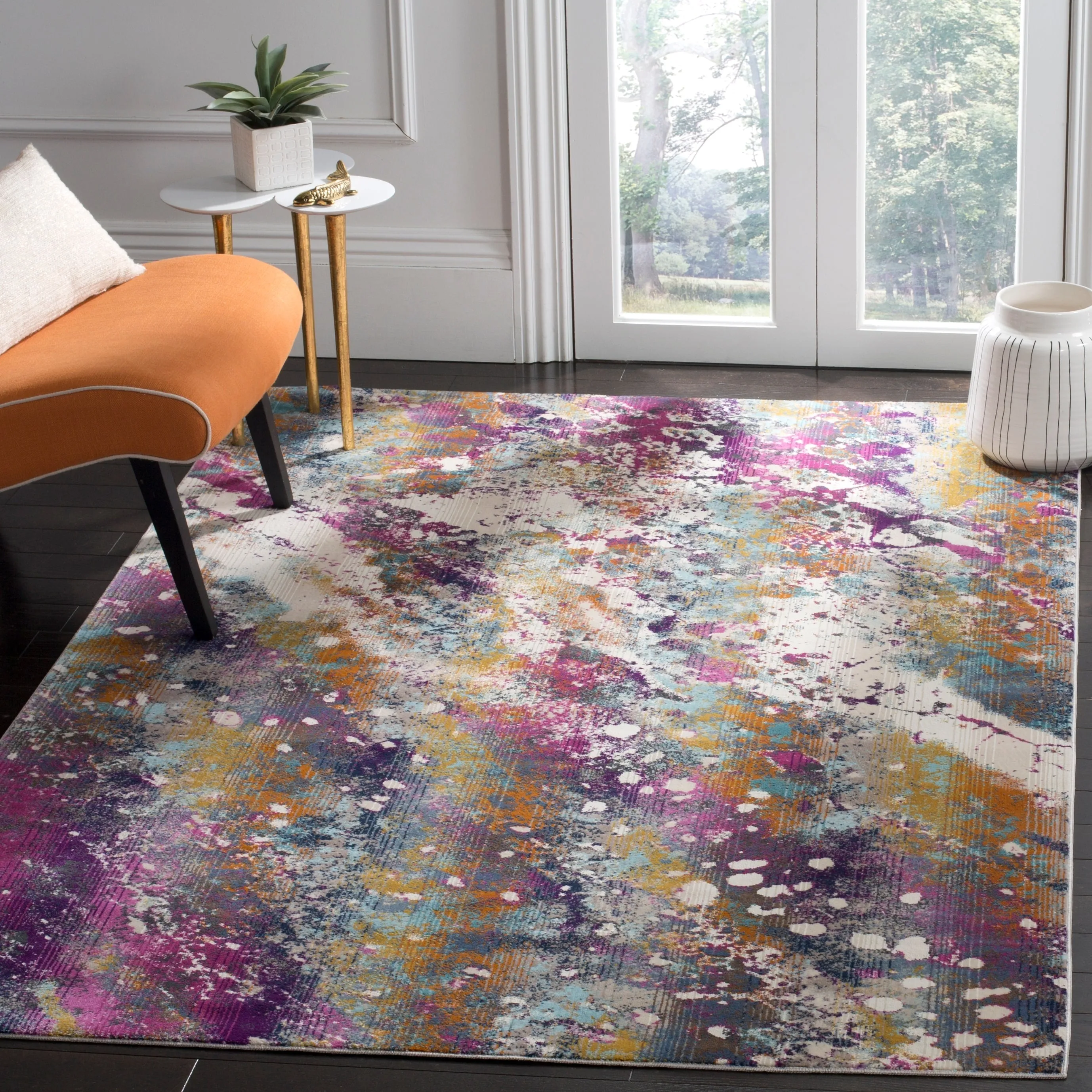 SAFAVIEH Radiance Nileema Modern Abstract Rug