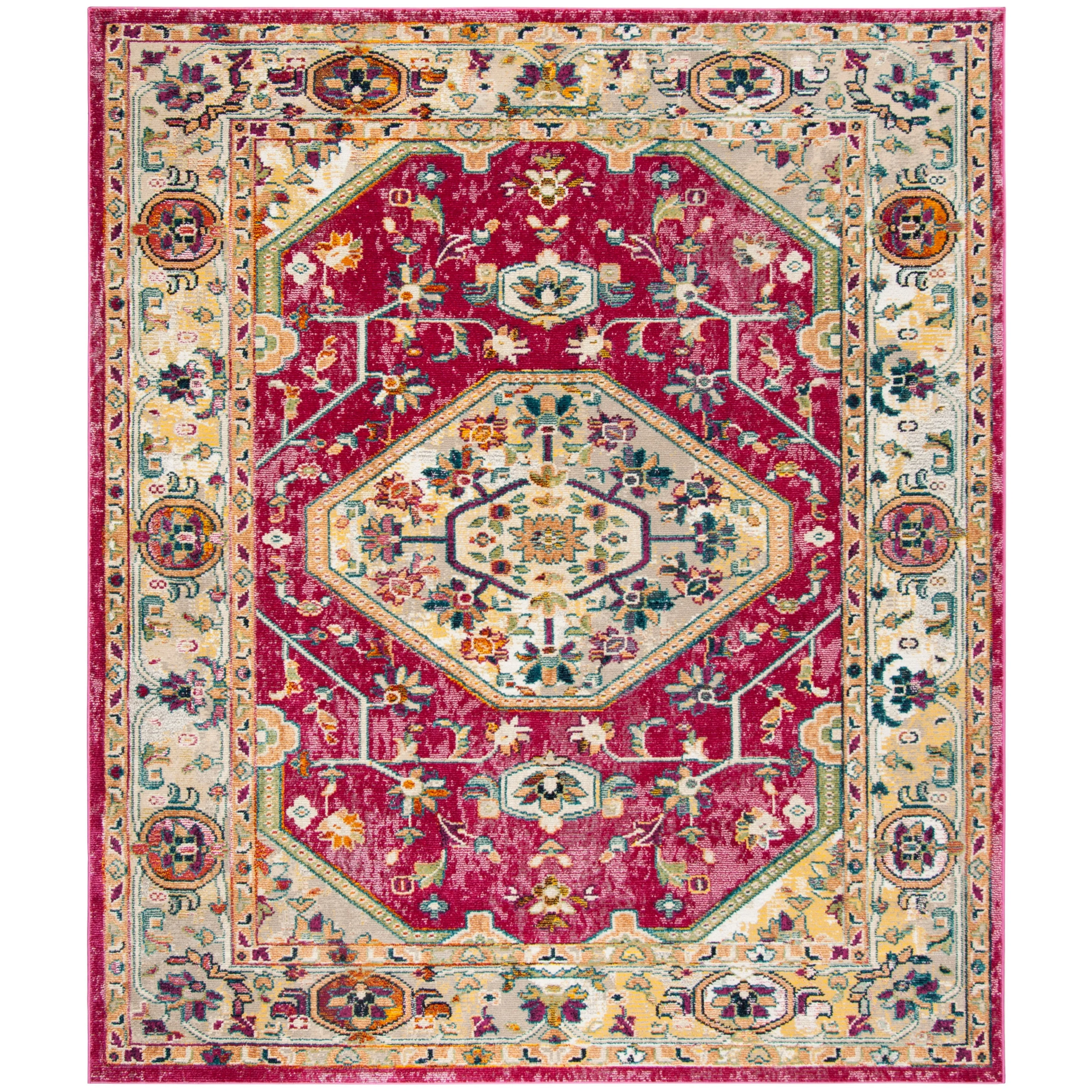 SAFAVIEH Savannah Doris Boho Oriental Polyester Medallion Rug