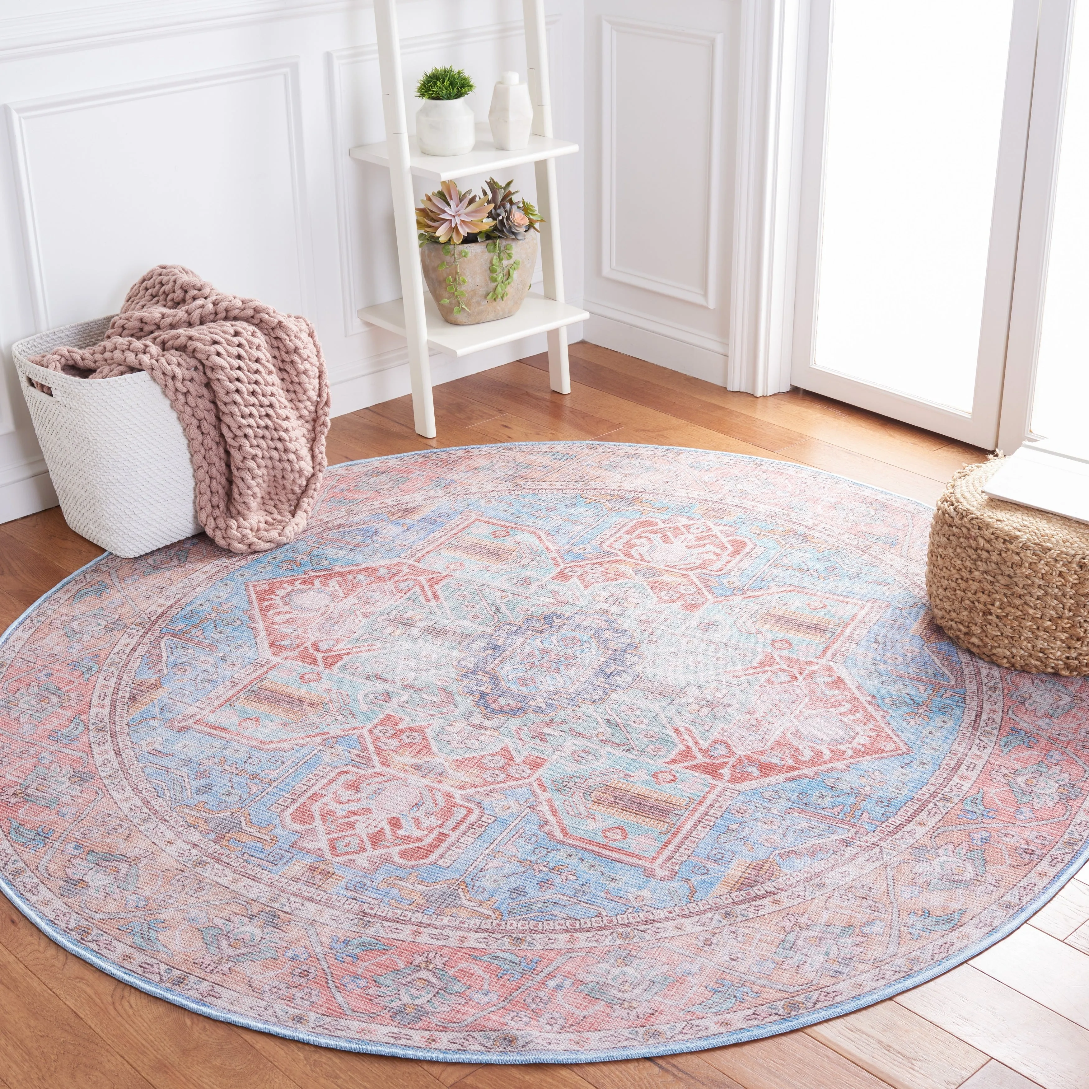 SAFAVIEH Serapi Machine Washable Yumika Medallion Mena Rug