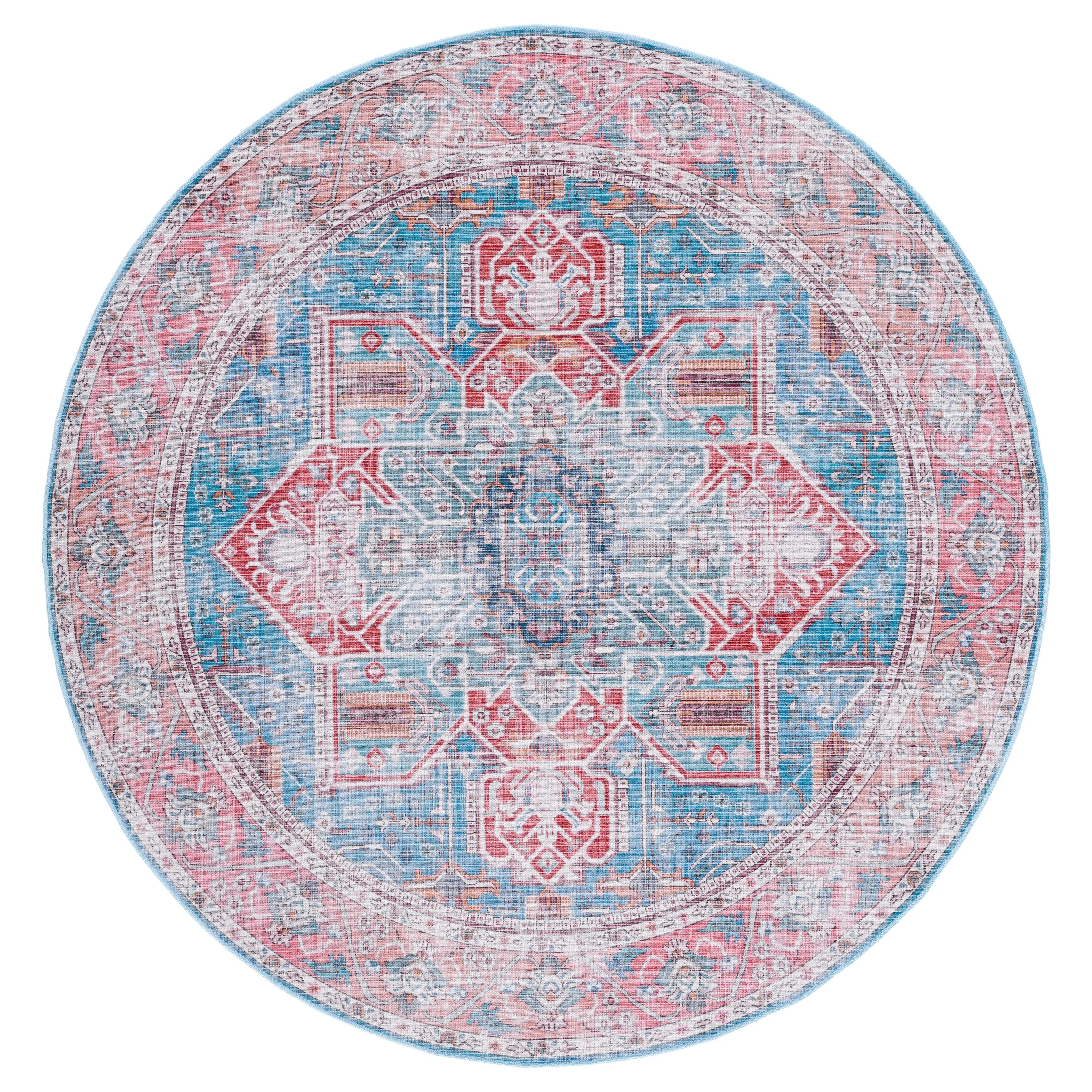 SAFAVIEH Serapi Machine Washable Yumika Medallion Mena Rug
