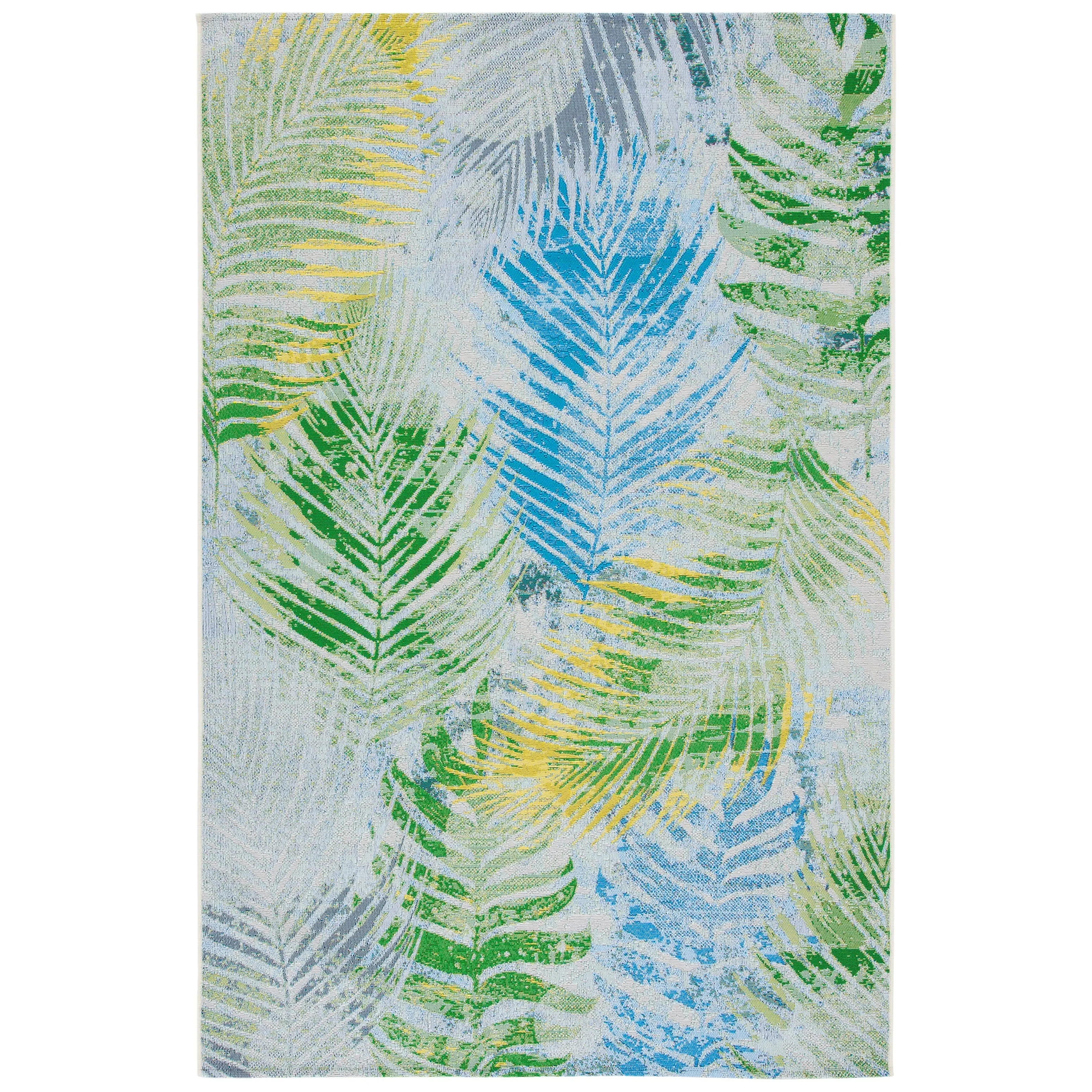SAFAVIEH Summer Palmey Tropical Indoor/ Outdoor Waterproof Patio Backyard Rug