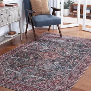 SAFAVIEH Tucson Machine Washable Slip Resistant Antja Oriental Rug