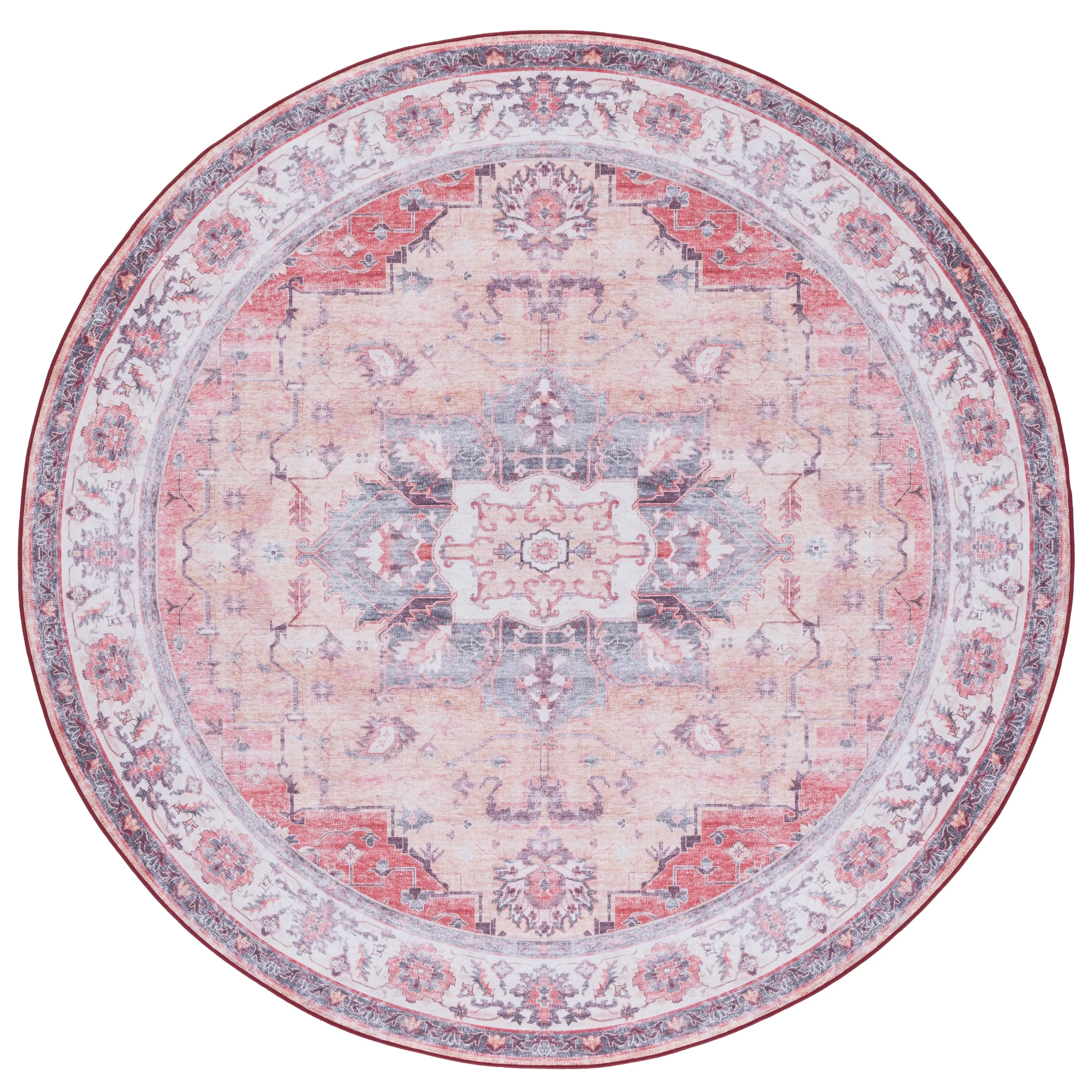SAFAVIEH Tucson Machine Washable Slip Resistant Celina Traditional Rug