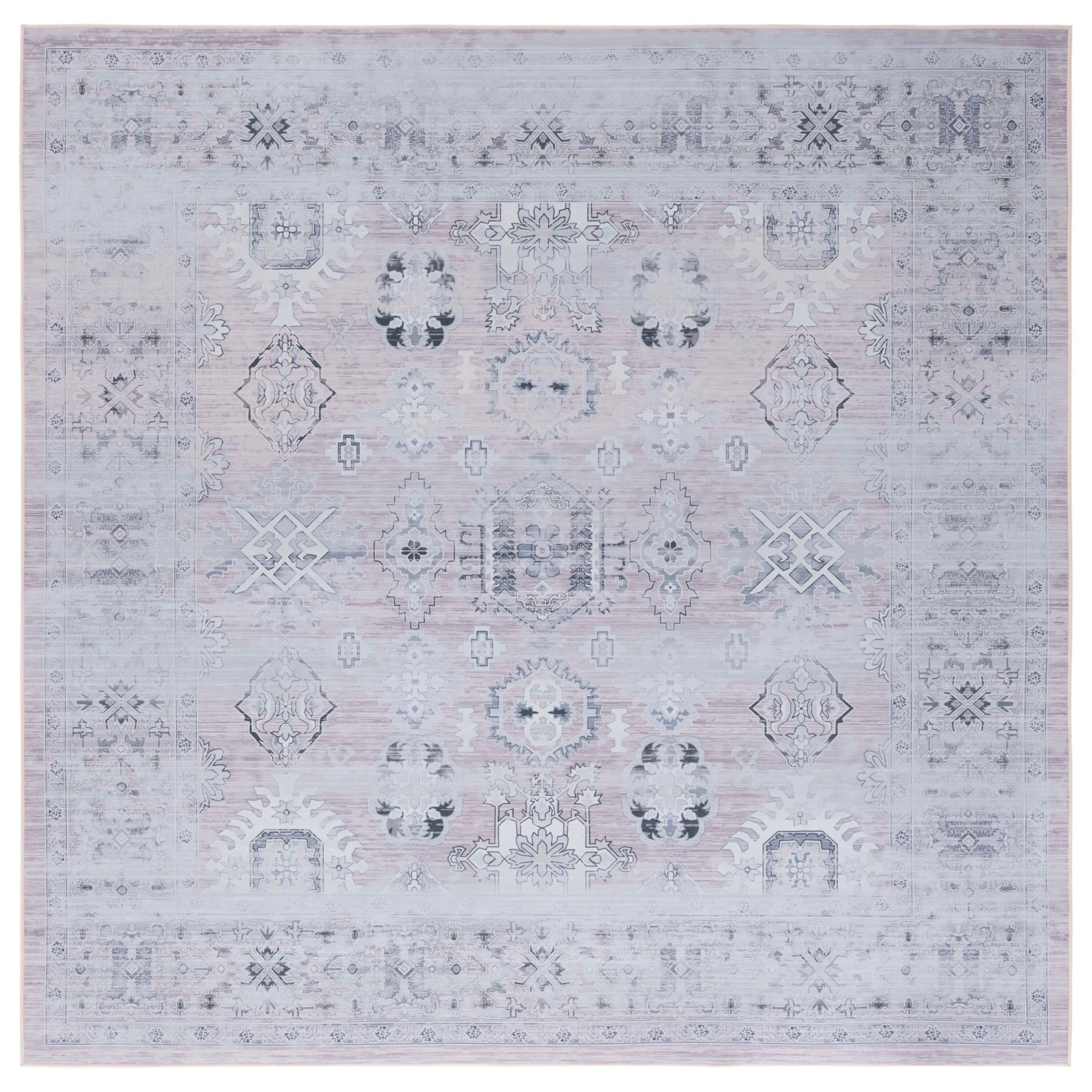 SAFAVIEH Tucson Machine Washable Slip Resistant Dorcas Oriental Medallion