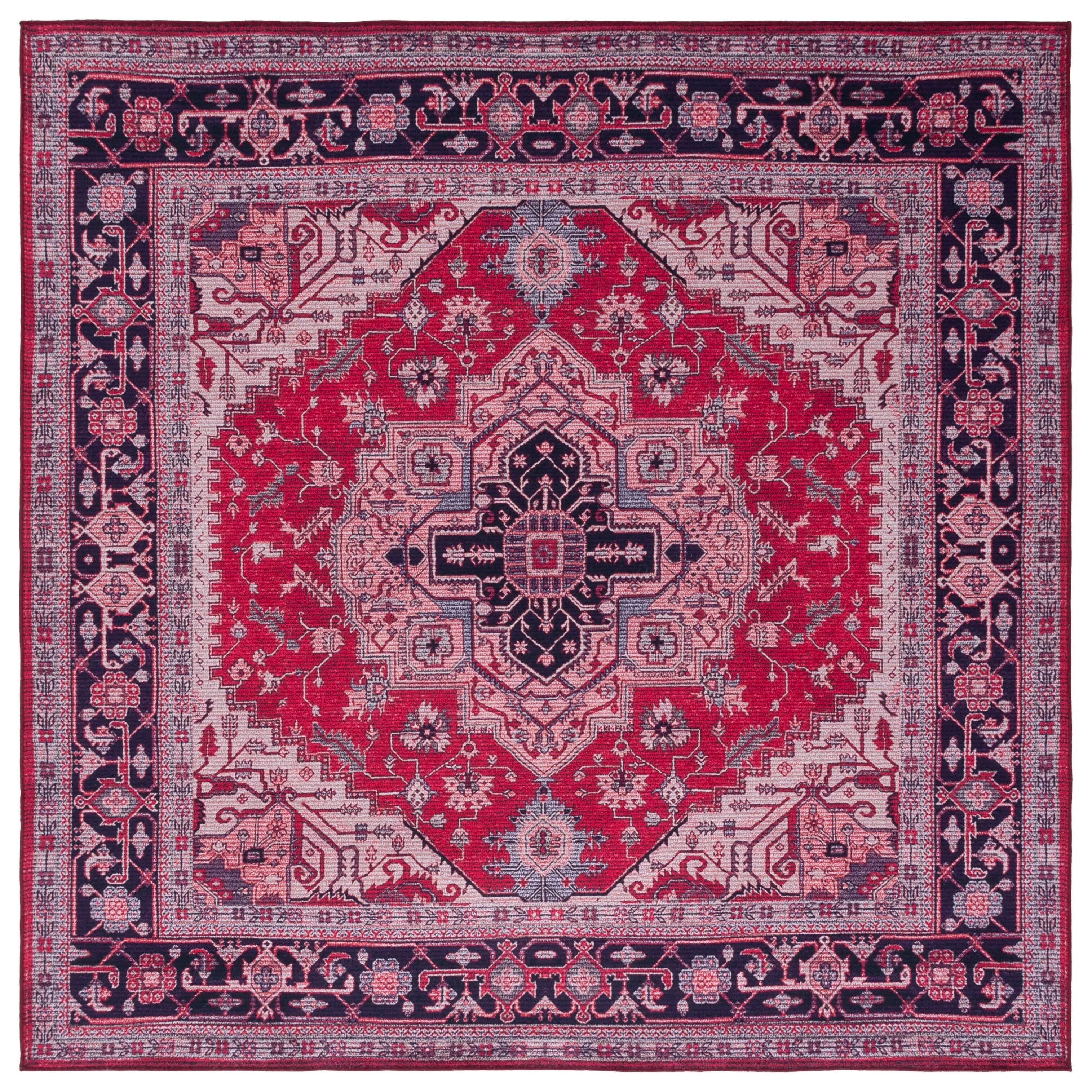SAFAVIEH Tucson Machine Washable Slip Resistant Emmer Traditional Rug