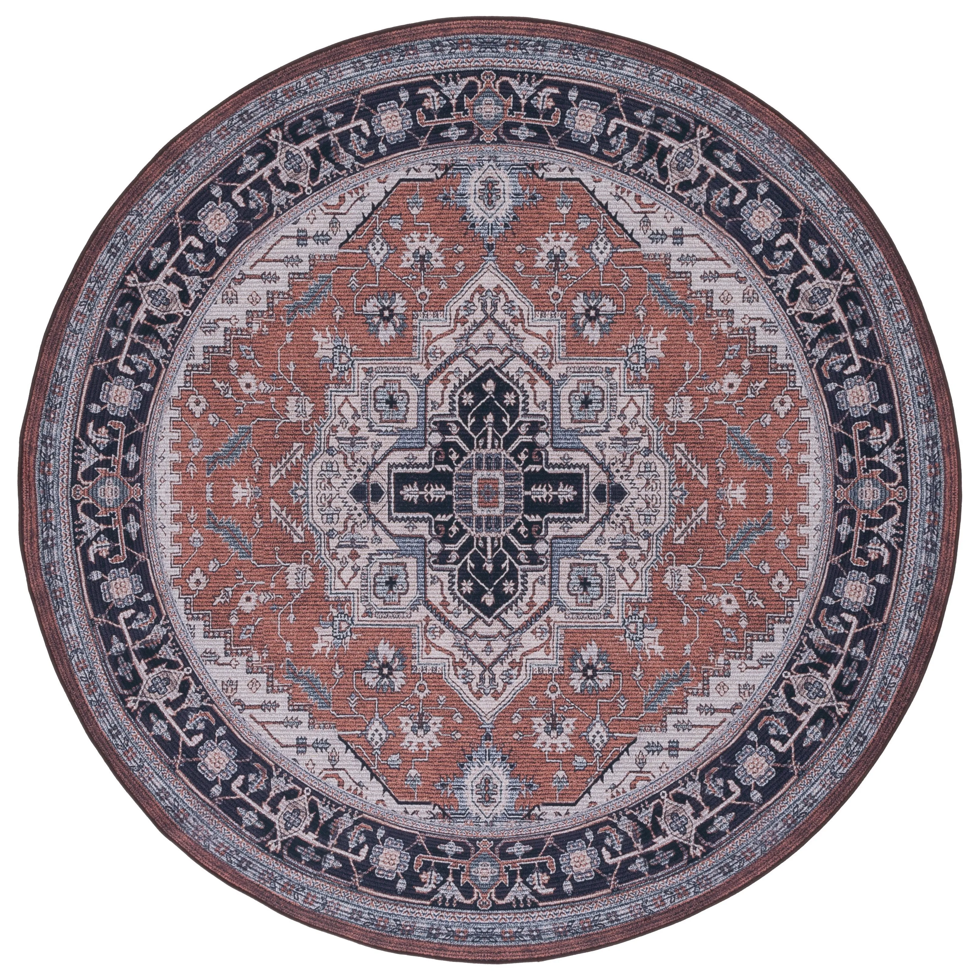 SAFAVIEH Tucson Machine Washable Slip Resistant Emmer Traditional Rug