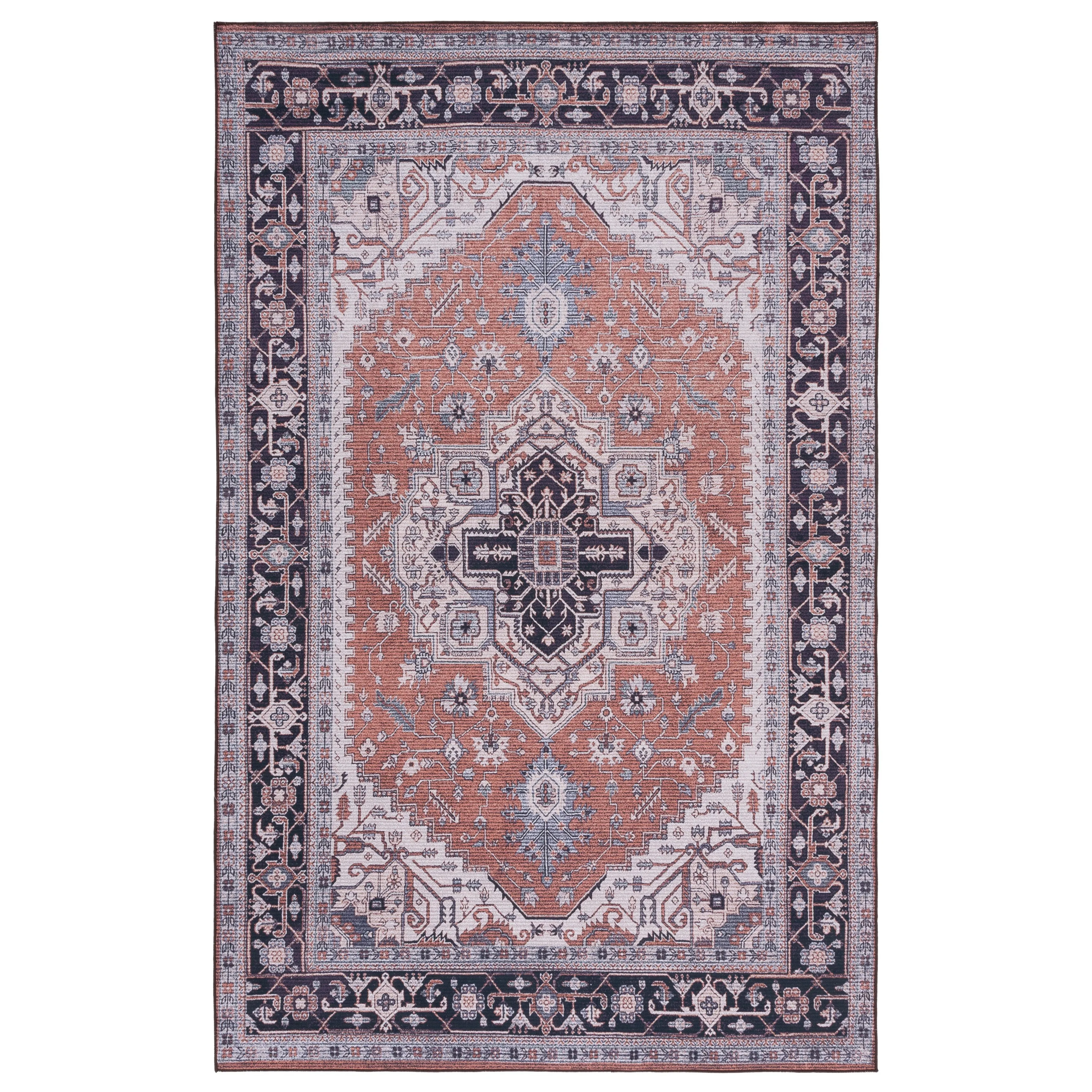 SAFAVIEH Tucson Machine Washable Slip Resistant Emmer Traditional Rug