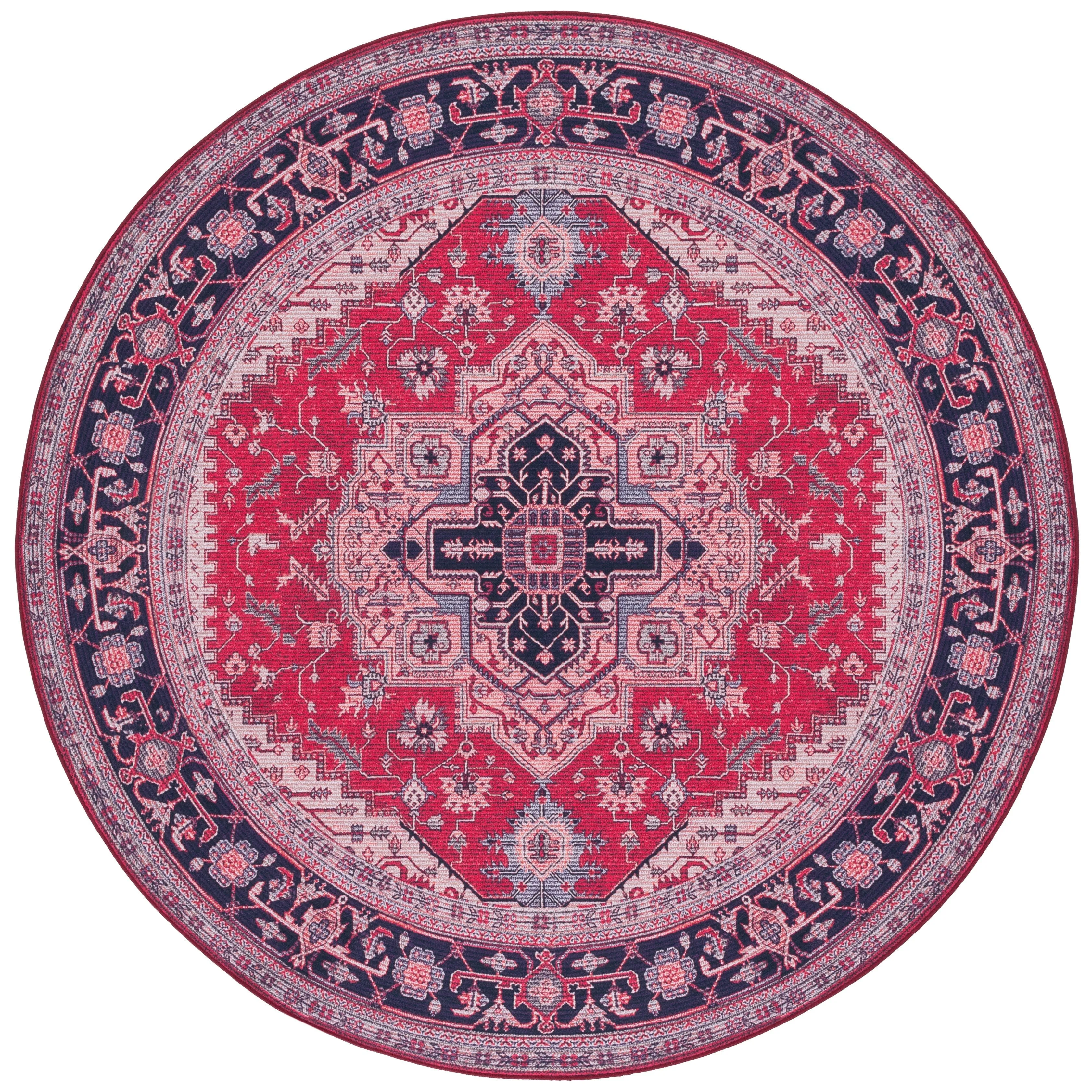 SAFAVIEH Tucson Machine Washable Slip Resistant Emmer Traditional Rug