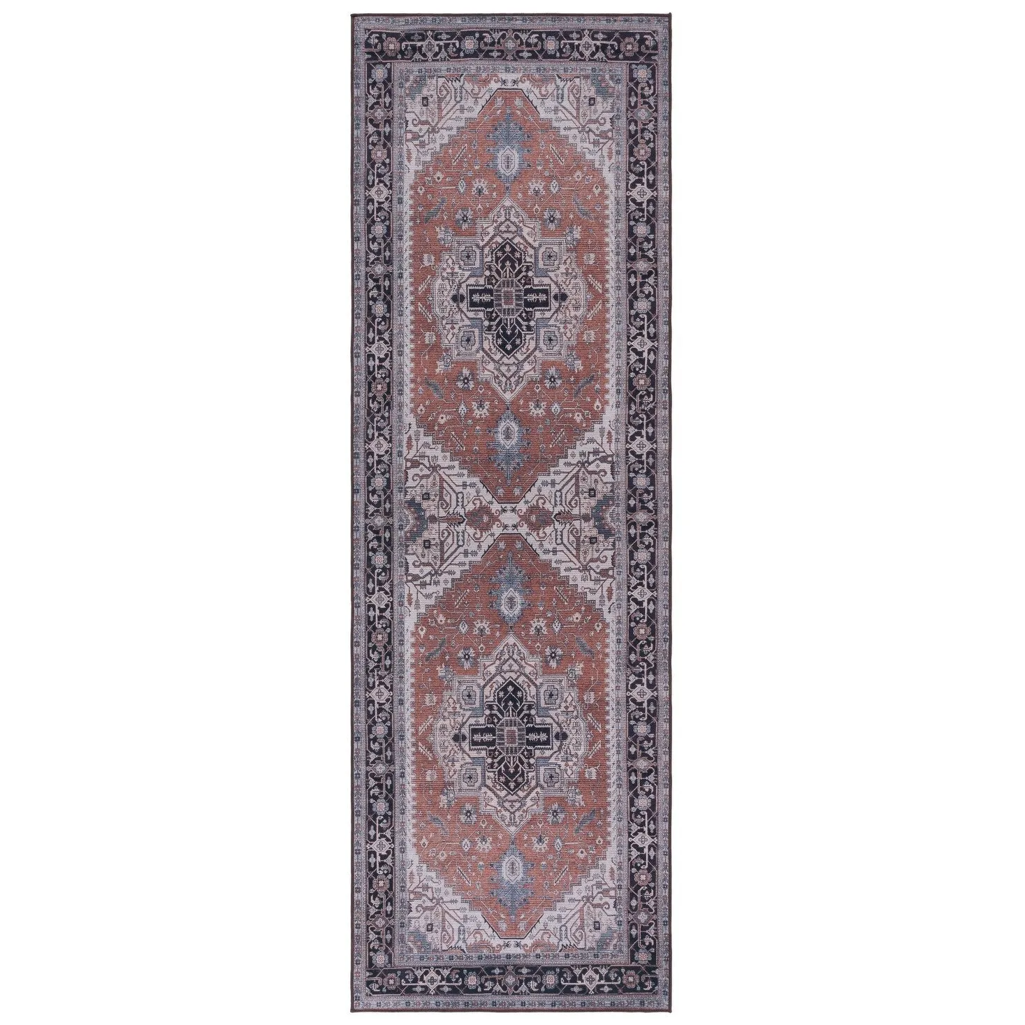 SAFAVIEH Tucson Machine Washable Slip Resistant Emmer Traditional Rug