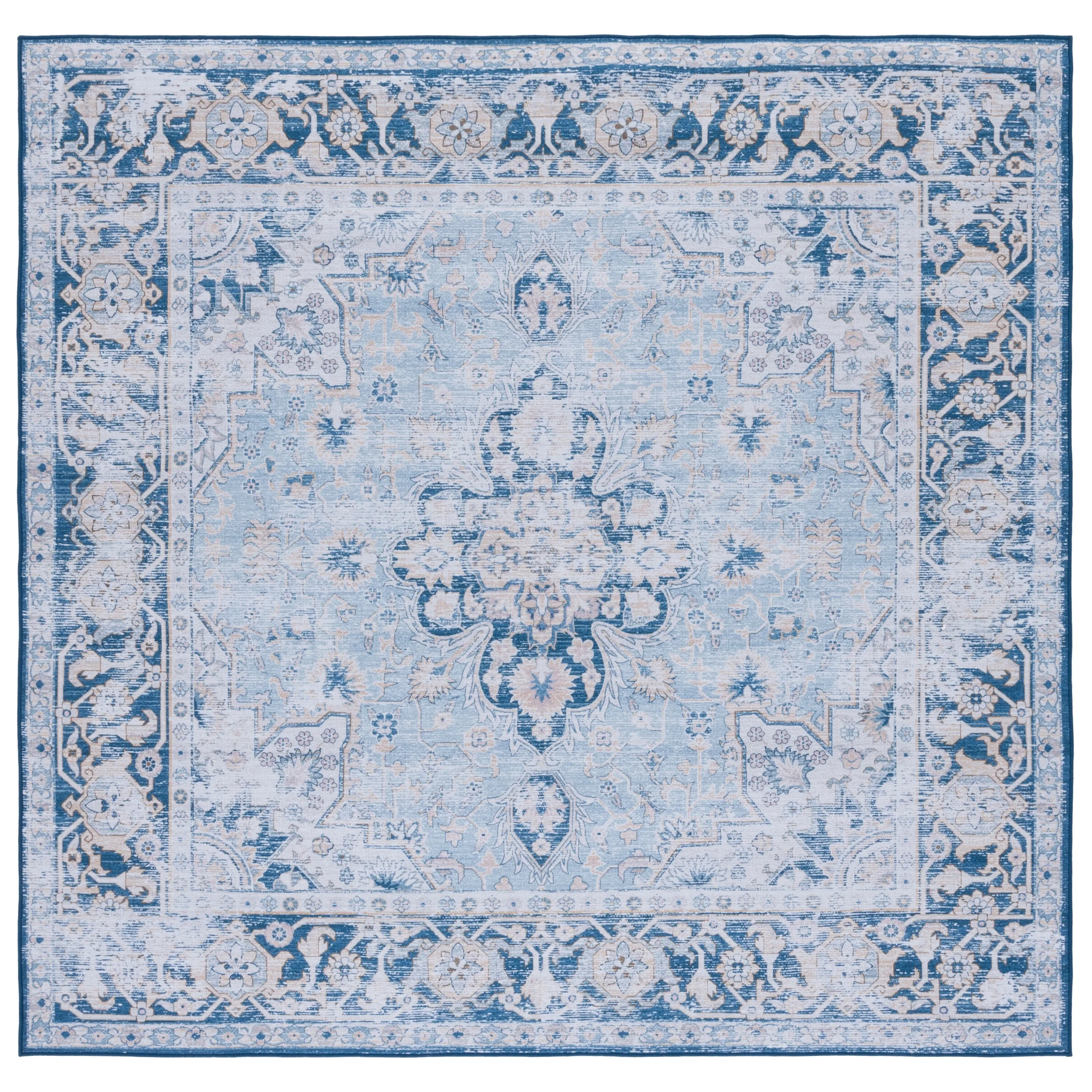 SAFAVIEH Tucson Machine Washable Slip Resistant Emmie Traditional Rug