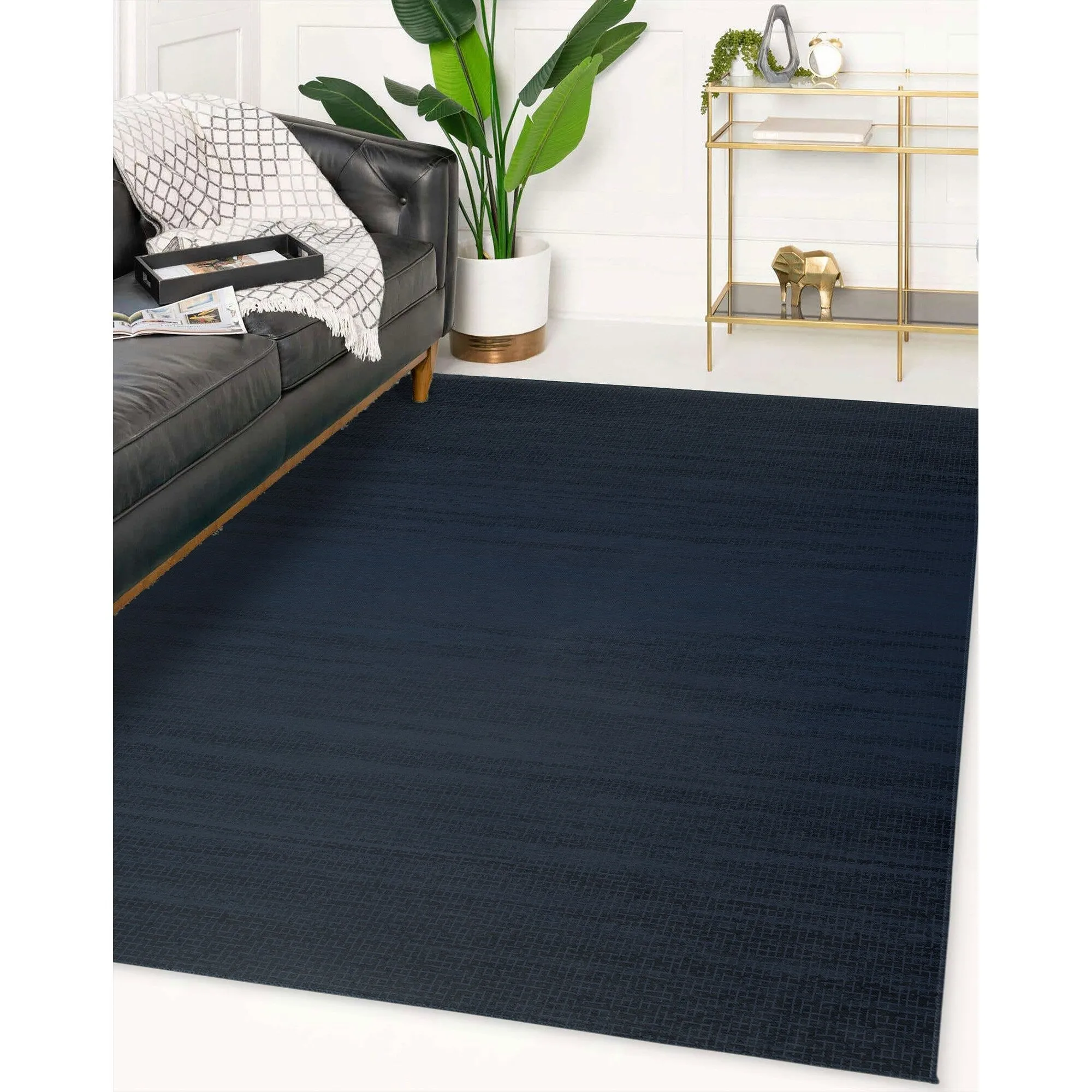 SCREEN NAVY Area Rug By Kavka Designs
