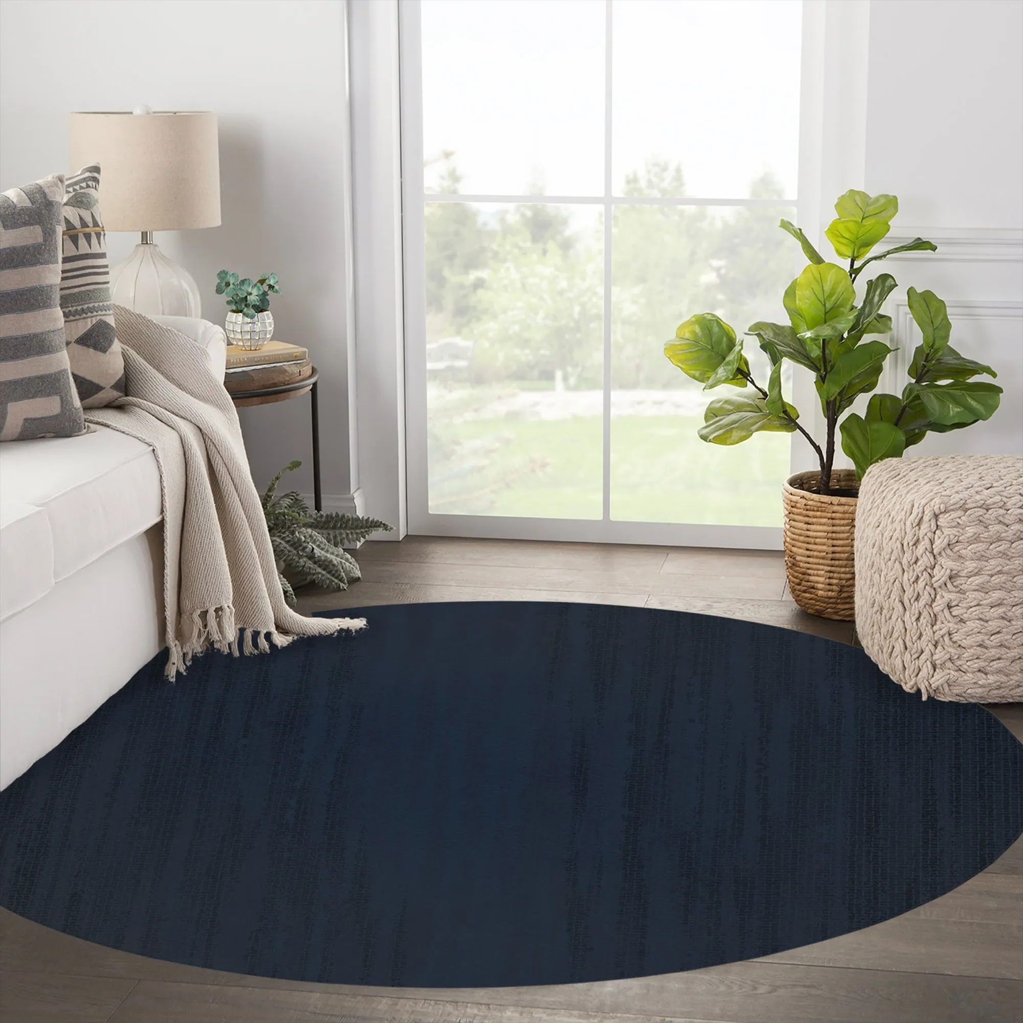 SCREEN NAVY Area Rug By Kavka Designs