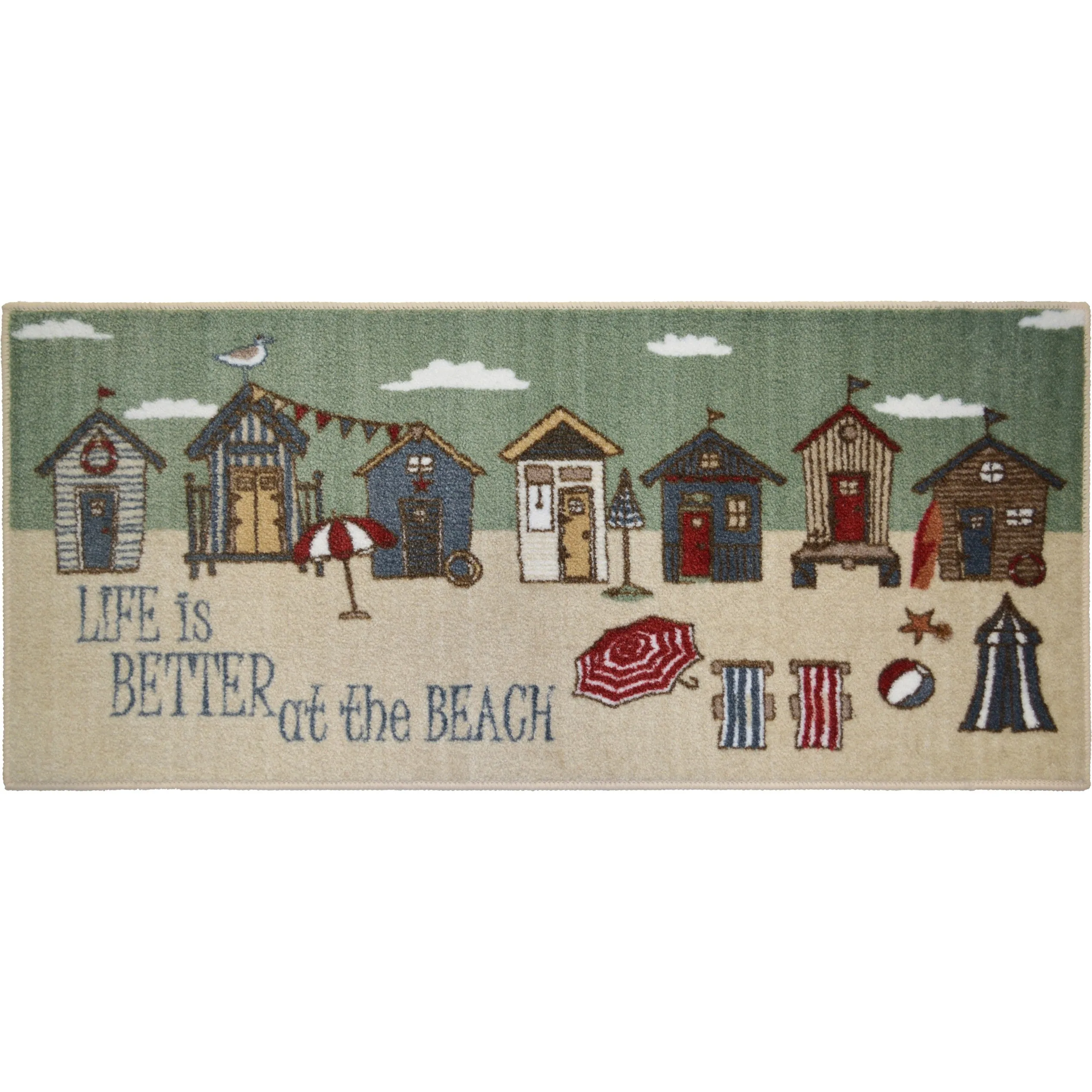 Seaside Better at the Beach Coastal Rug
