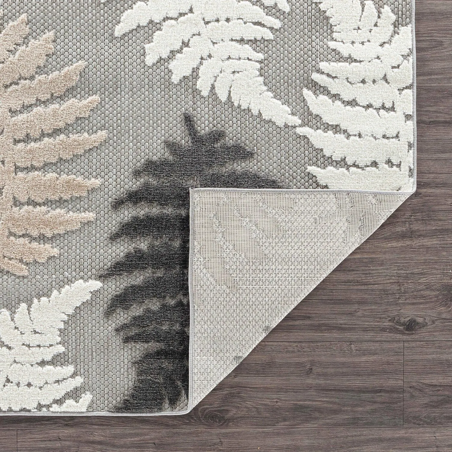 Seville Floral Leaves Indoor/Outdoor Area Rug
