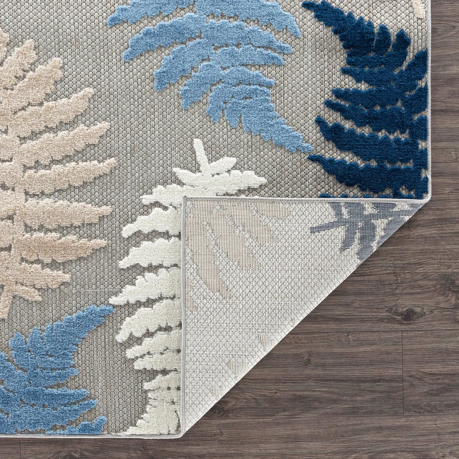 Seville Floral Leaves Indoor/Outdoor Area Rug