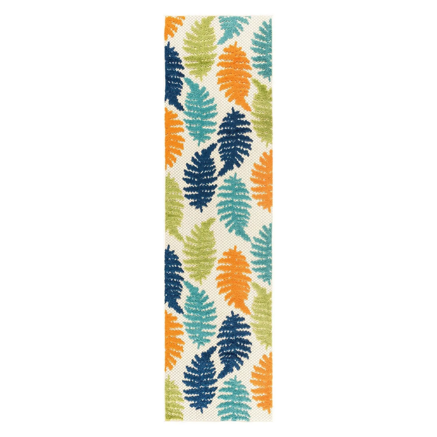 Seville Floral Leaves Indoor/Outdoor Area Rug