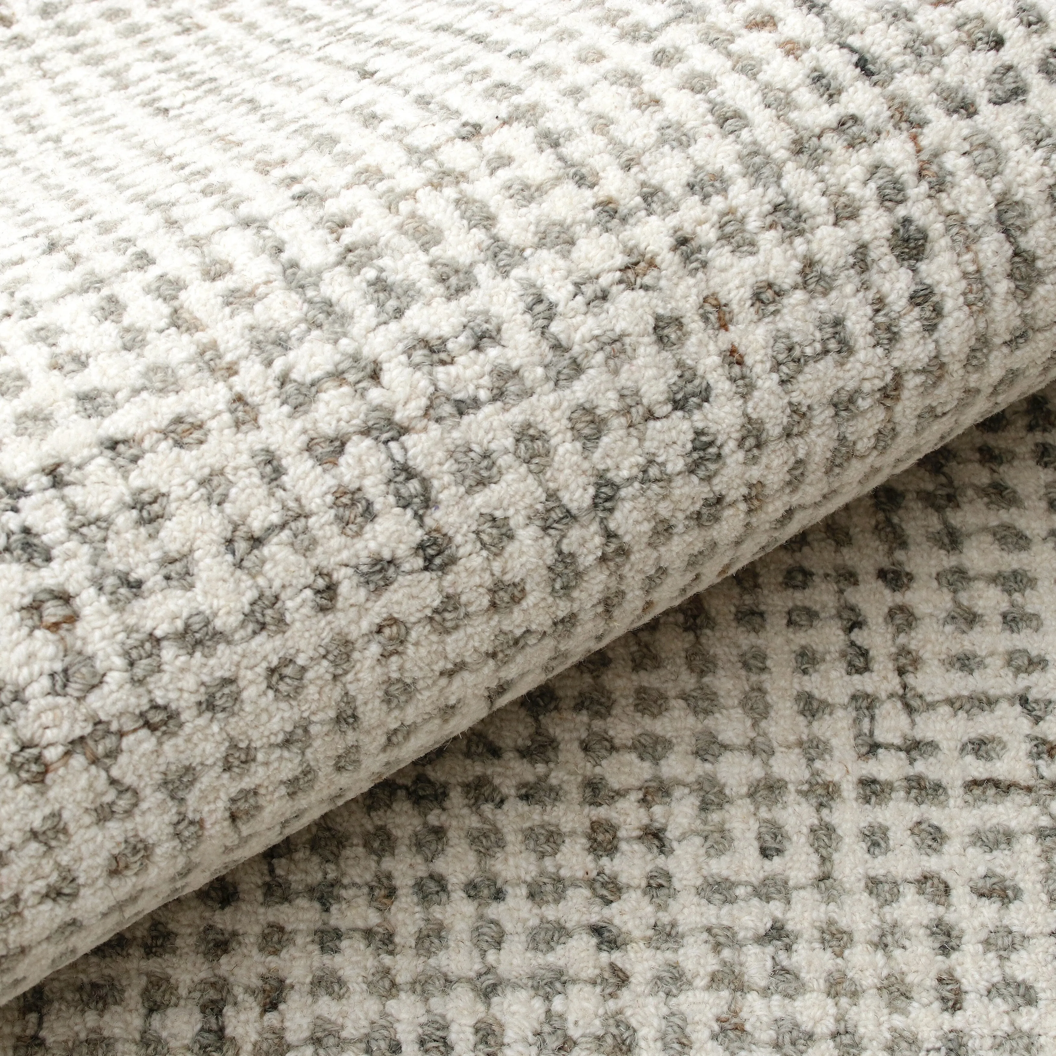 Sevita Hand-Tufted Checkered Geometric Wool Blend Indoor Area Rug