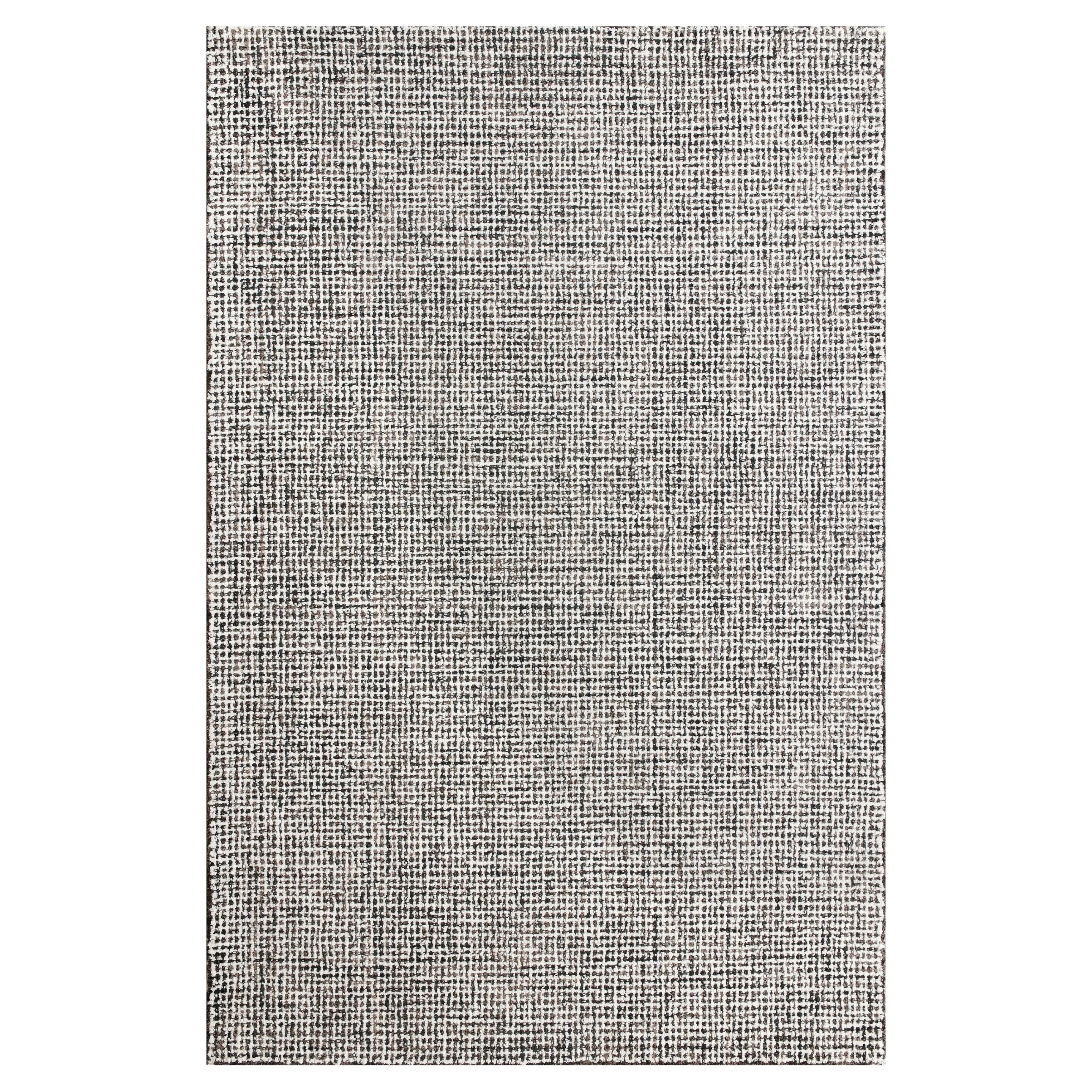 Sevita Hand-Tufted Checkered Geometric Wool Blend Indoor Area Rug