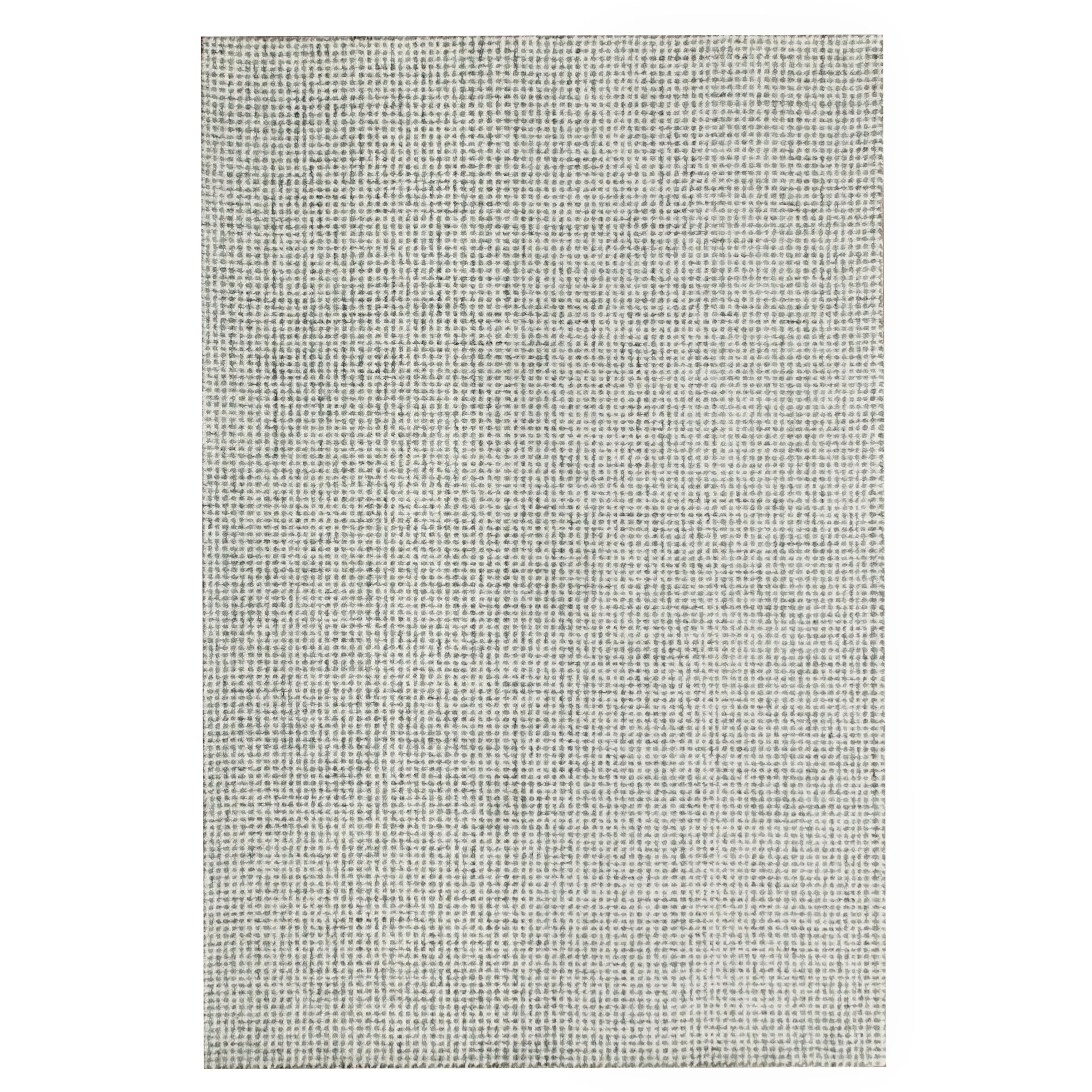 Sevita Hand-Tufted Checkered Geometric Wool Blend Indoor Area Rug