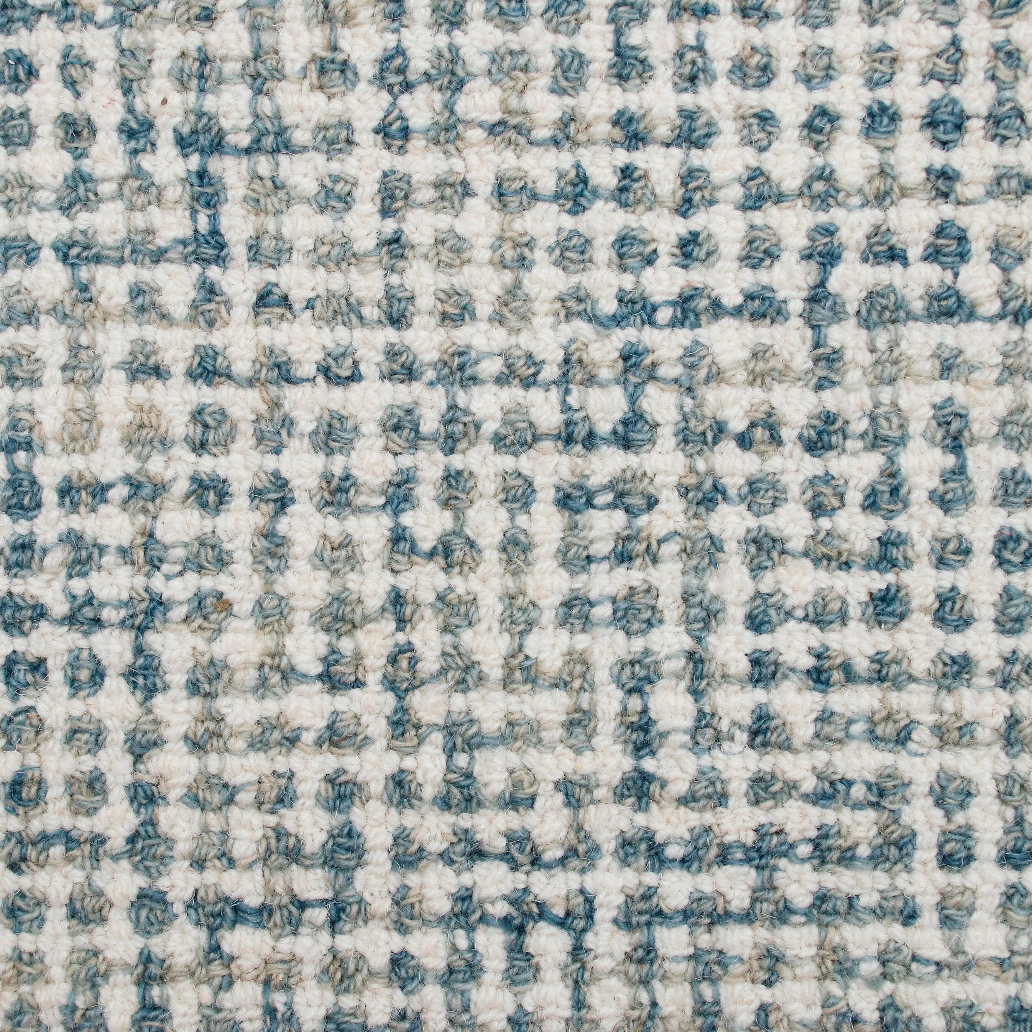 Sevita Hand-Tufted Checkered Geometric Wool Blend Indoor Area Rug