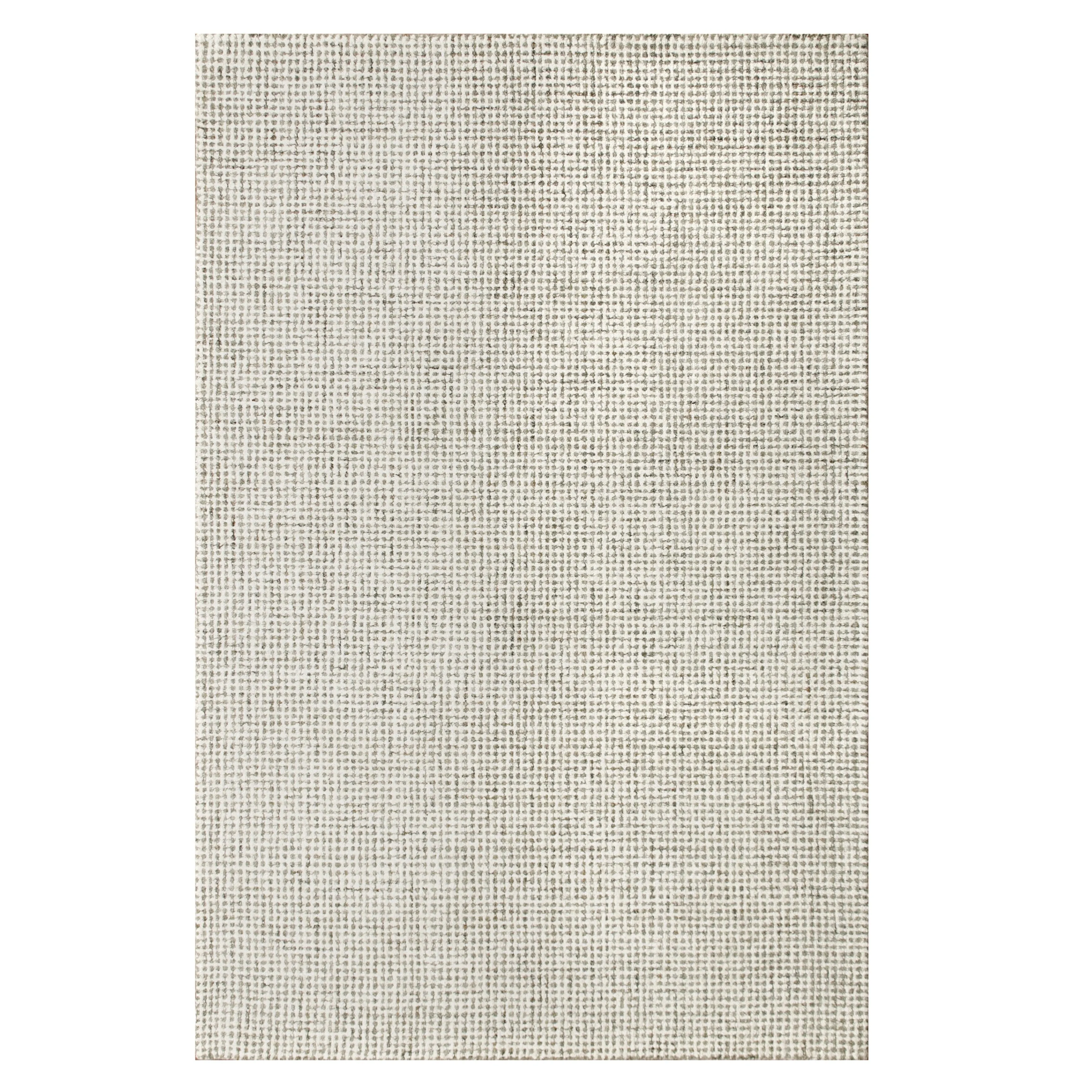 Sevita Hand-Tufted Checkered Geometric Wool Blend Indoor Area Rug
