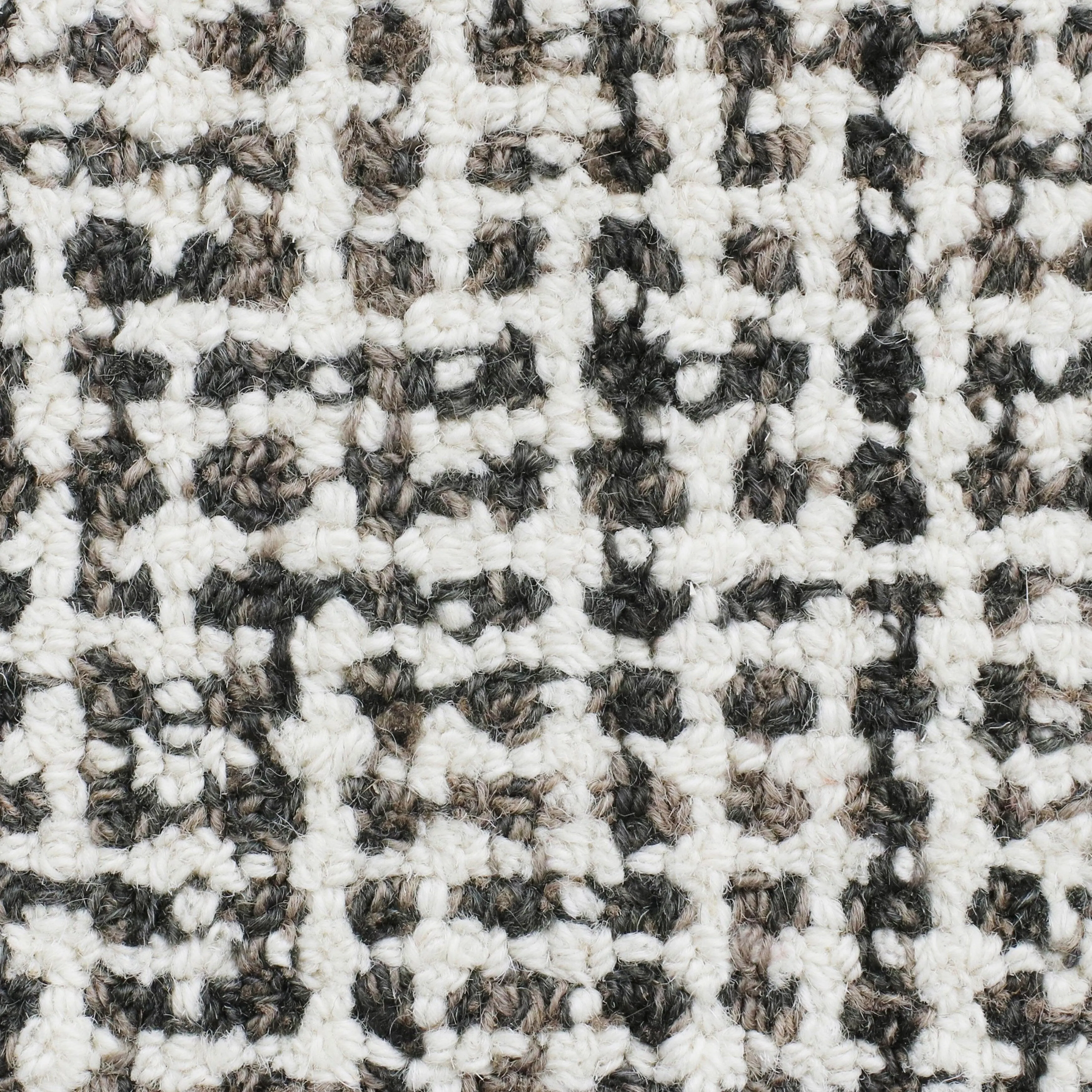 Sevita Hand-Tufted Checkered Geometric Wool Blend Indoor Area Rug