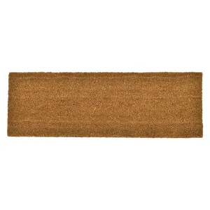 Sheltered Long Front Door Mat Coir Coco Fibers Rug 30x10 Natural