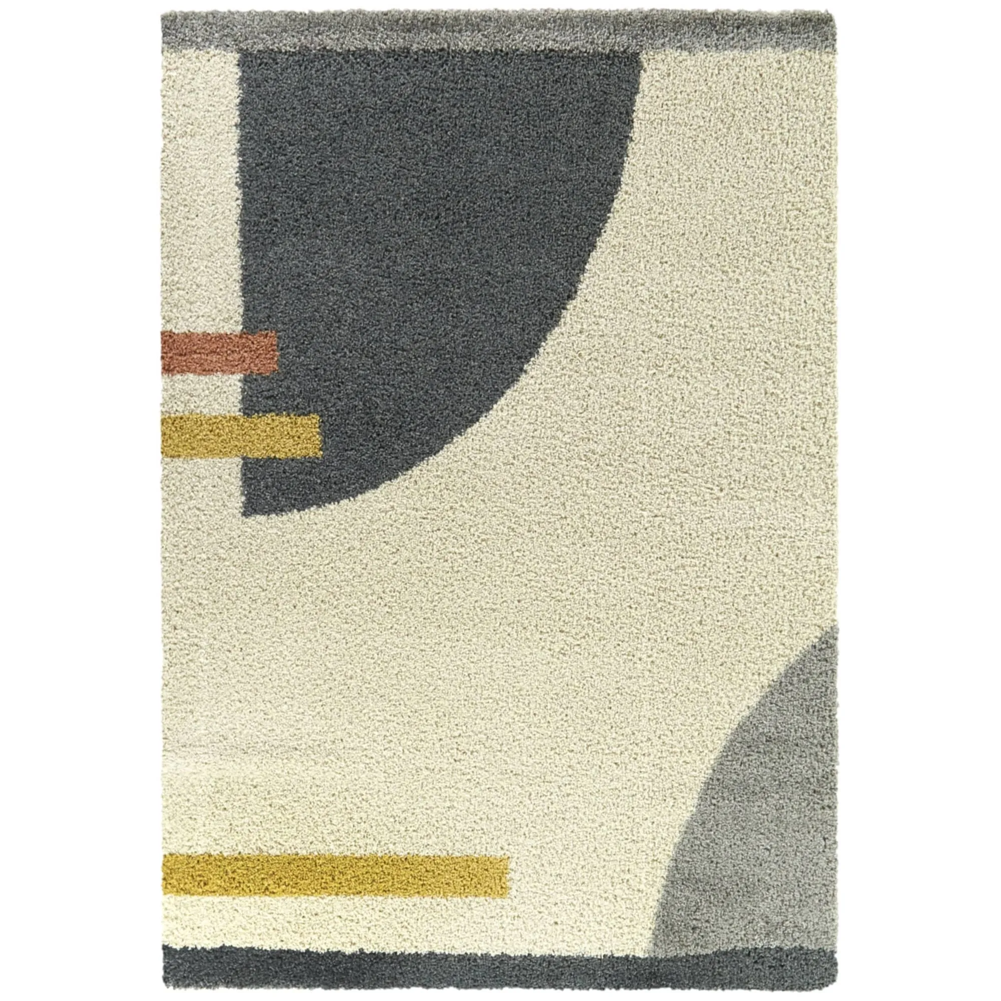 Sidney Modern Geometric Shag Area Rug
