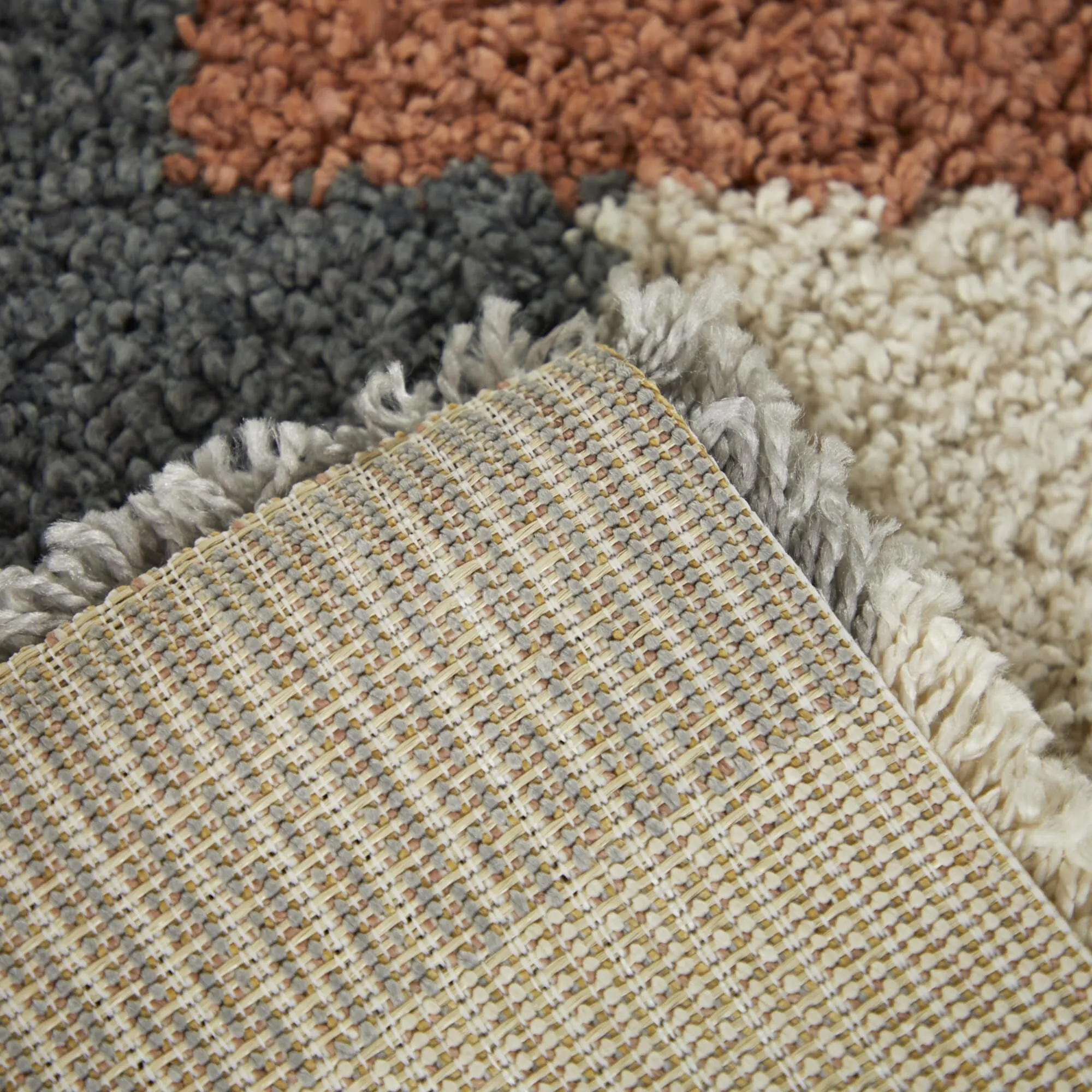 Sidney Modern Geometric Shag Area Rug