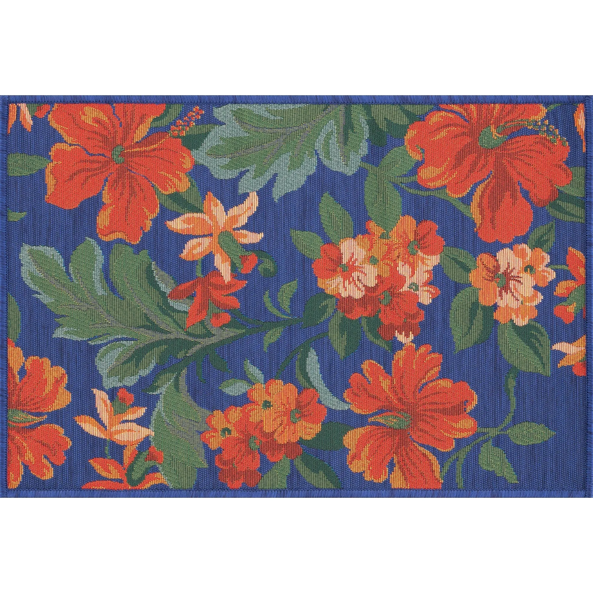 Sizzling Nautical & Coastal Floral & Botanical Indoor/Outdoor Area Rug