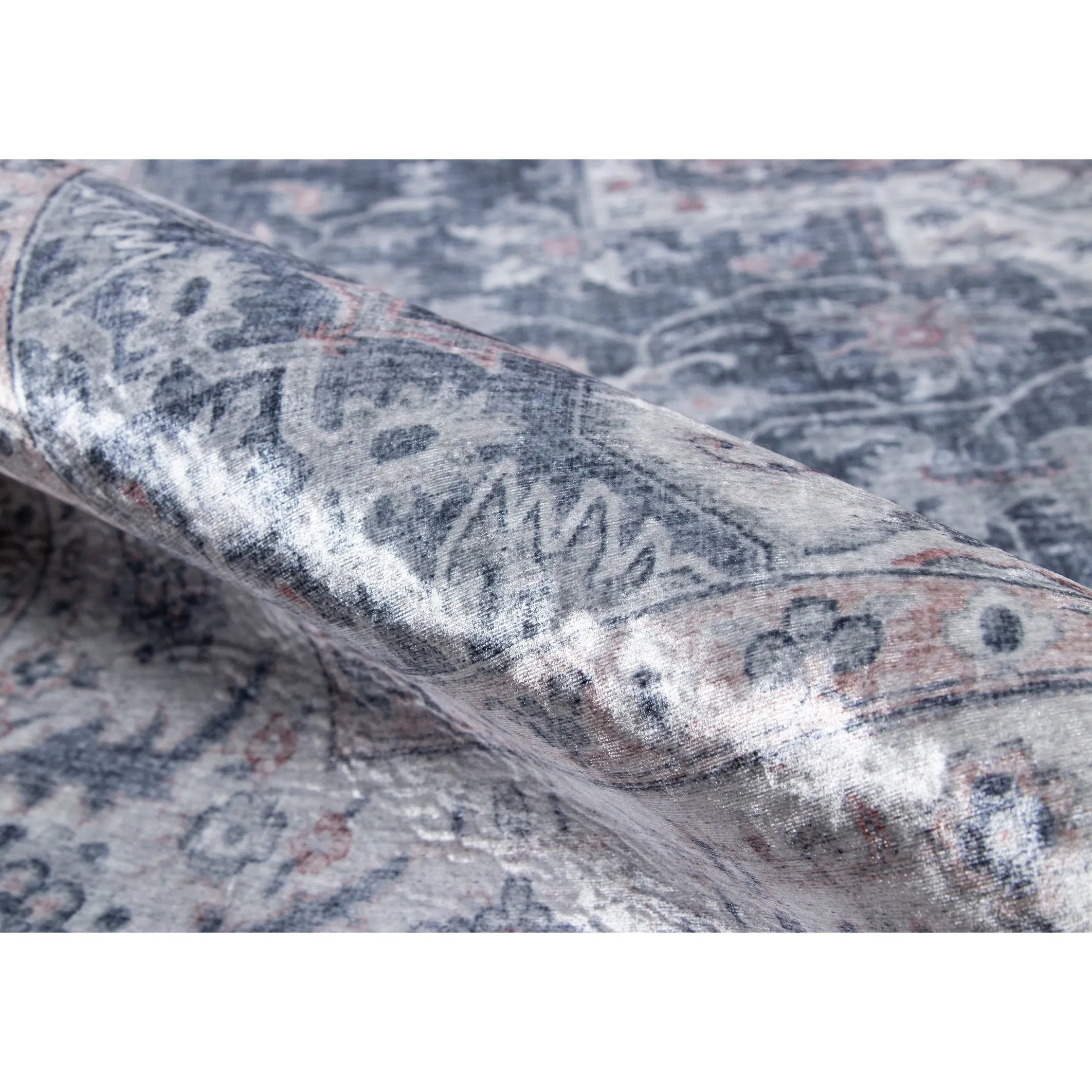 Skyline Decor Blue Karachi Rugs in Rectangle Shape - Big