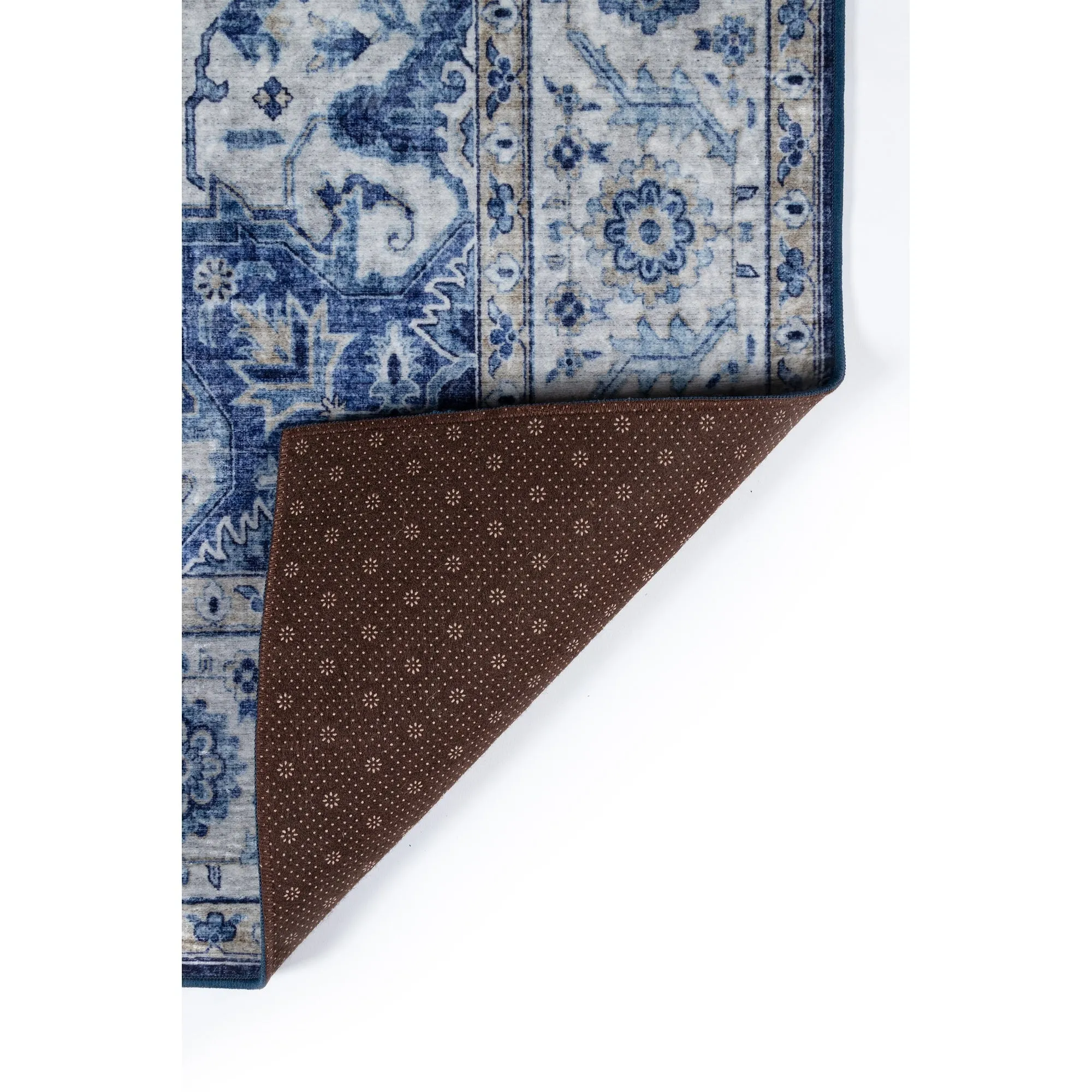 Skyline Decor Blue Karachi Rugs in Rectangle Shape - Big