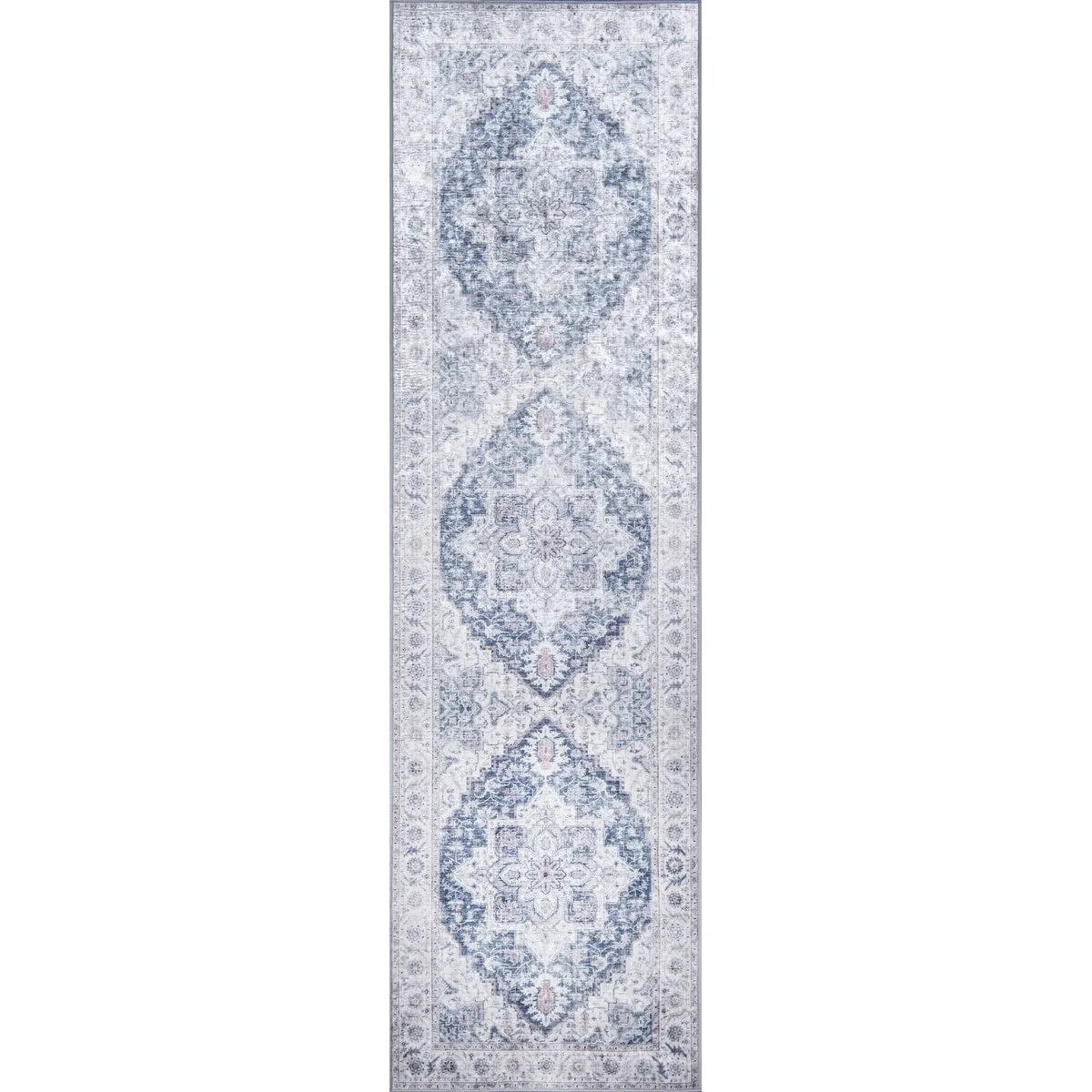 Skyline Decor Blue Karachi Rugs in Rectangle Shape - Big