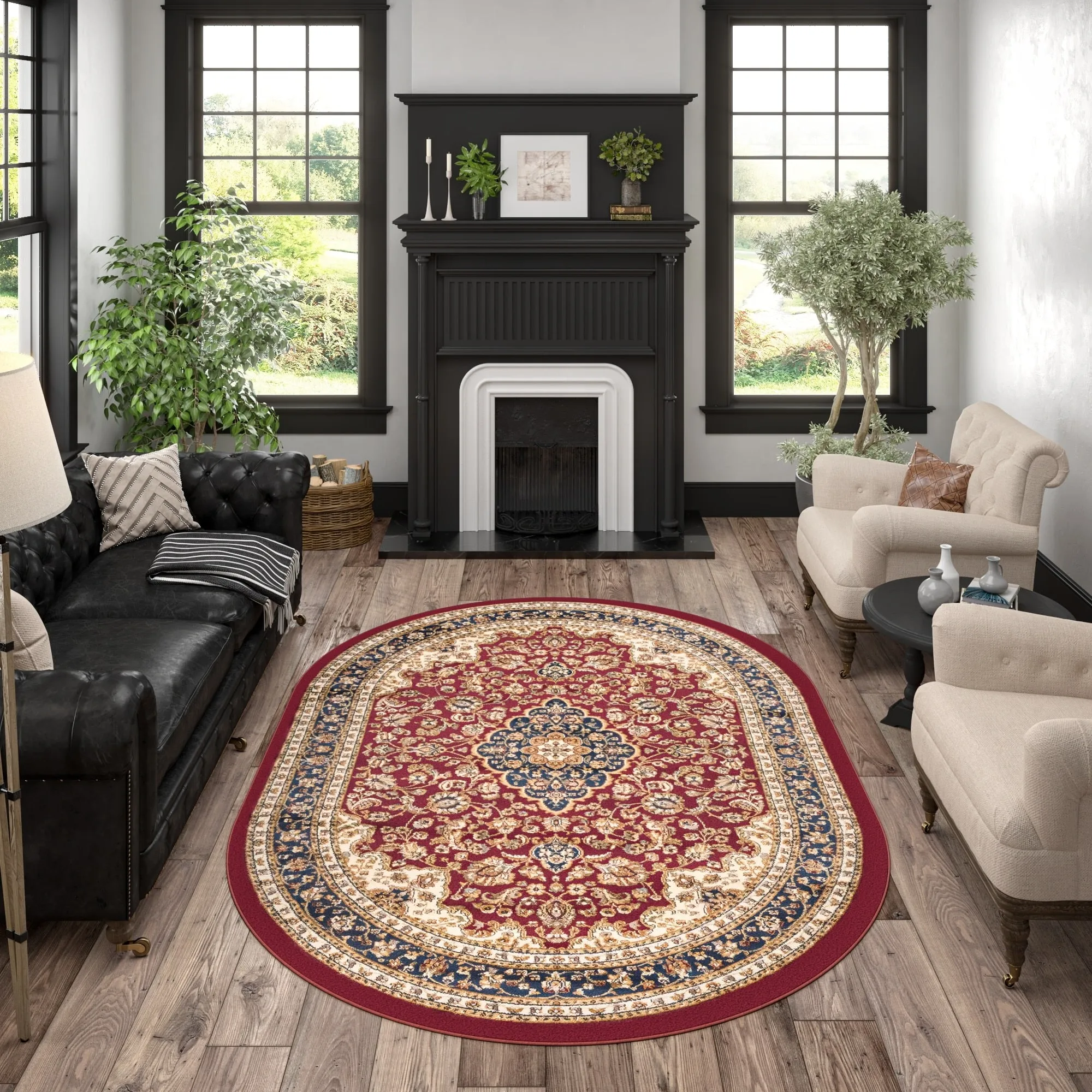 Soho Traditional Floral Indoor Area Rug