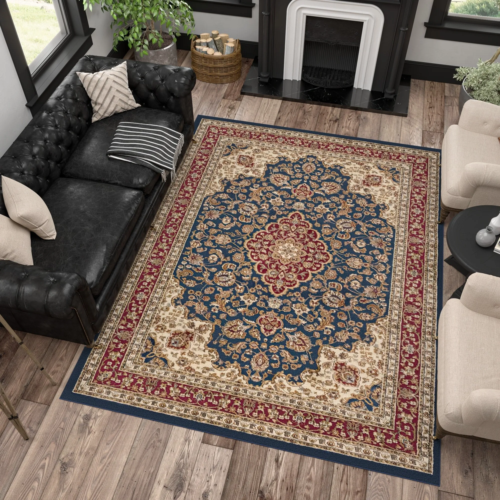 Soho Traditional Floral Indoor Area Rug
