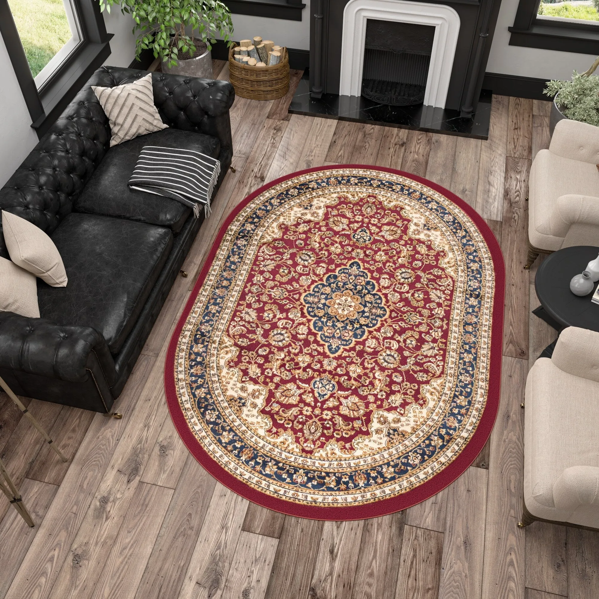 Soho Traditional Floral Indoor Area Rug
