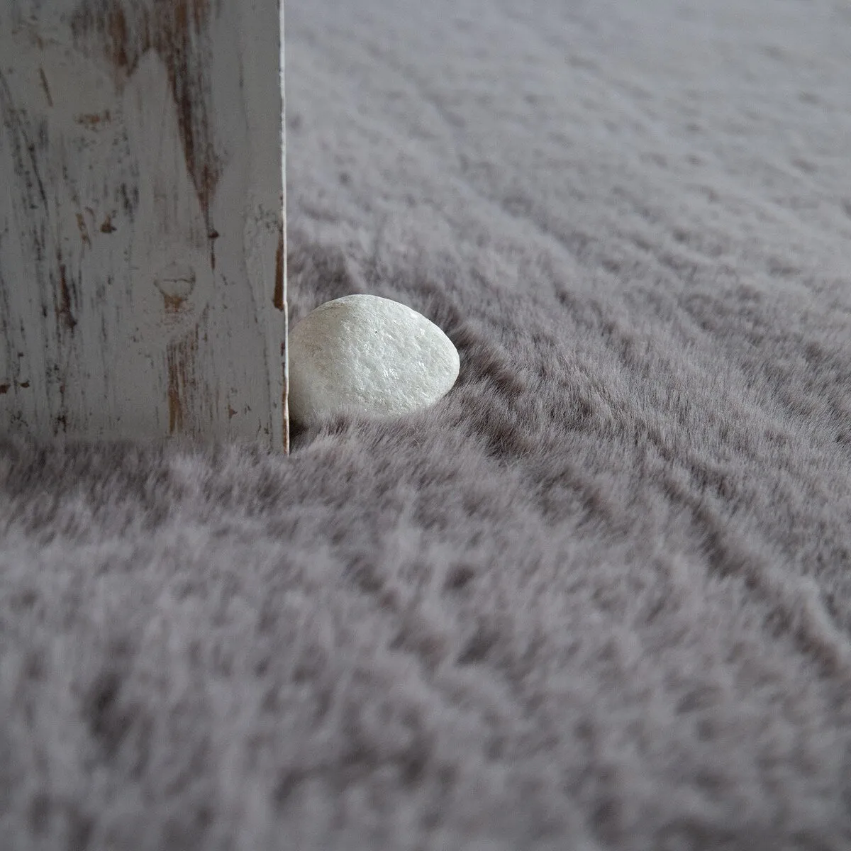 Solid High Pile Area Rug Cosy Luxurious Touch Super Soft