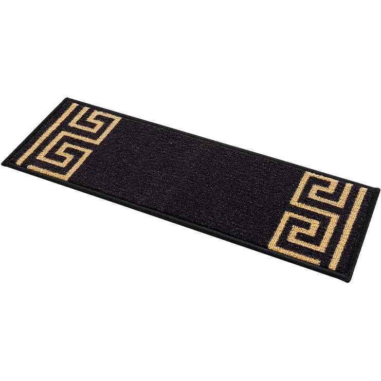 Stair Treads Greek Key Meander Design Non Slip Backing. 8.5''X26''