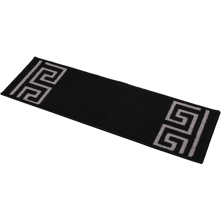 Stair Treads Greek Key Meander Design Non Slip Backing. 8.5''X26''