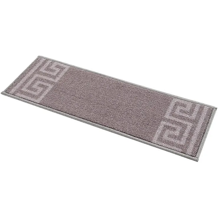 Stair Treads Greek Key Meander Design Non Slip Backing. 8.5''X26''
