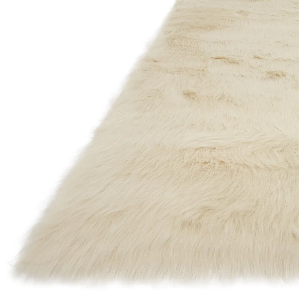 Strick & Bolton Newport Faux Sheepskin Shag Area Rug