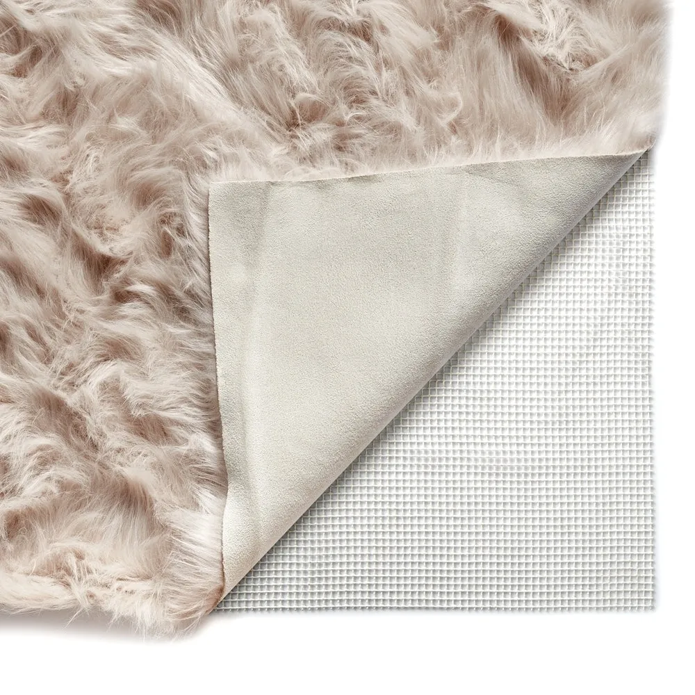Strick & Bolton Newport Faux Sheepskin Shag Area Rug