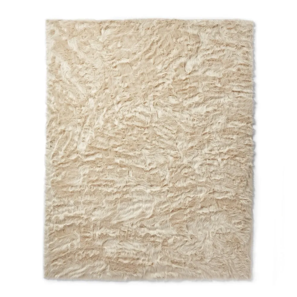 Strick & Bolton Newport Faux Sheepskin Shag Area Rug
